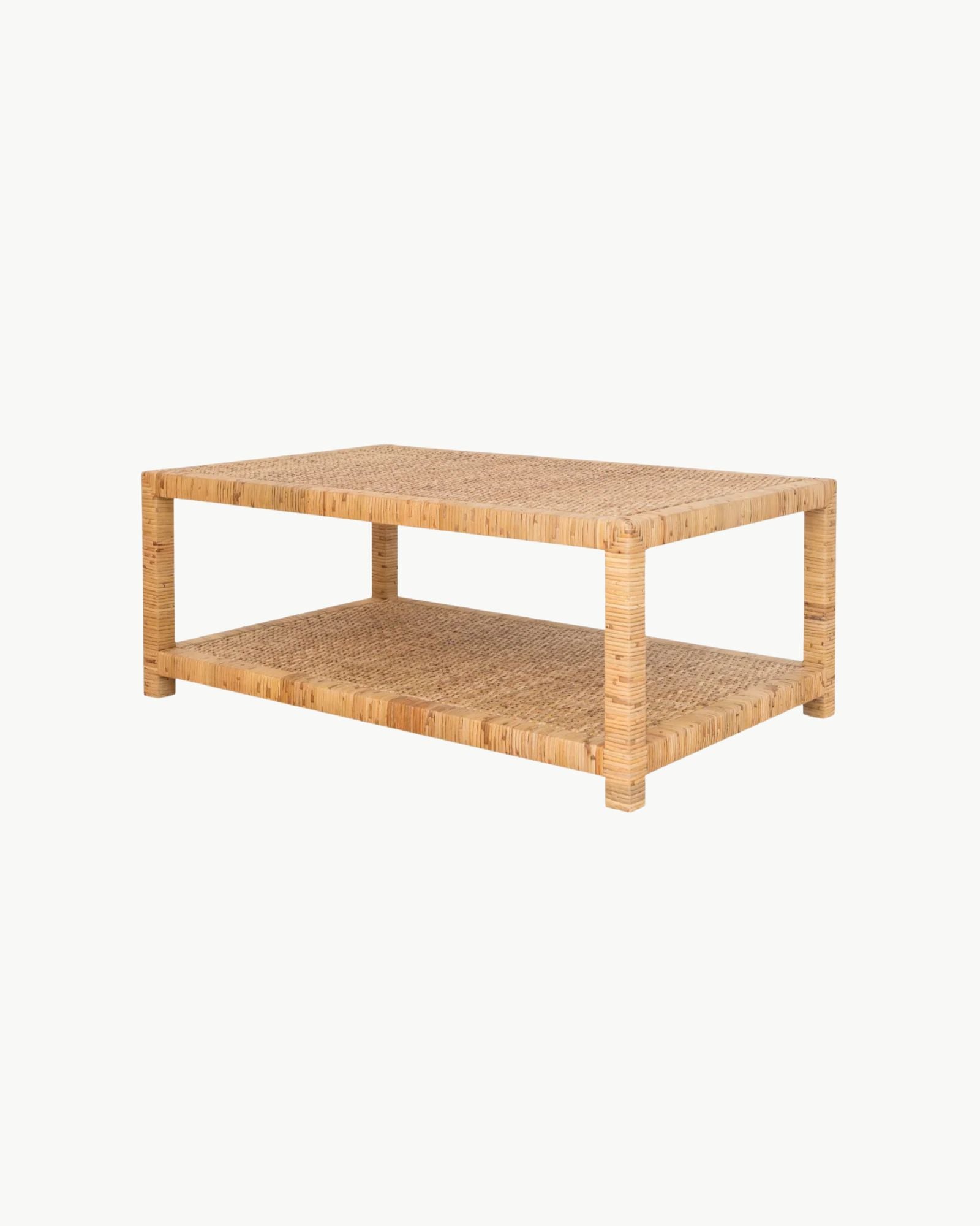 Chatham Rattan and Cane Coffee Table - Rectangular