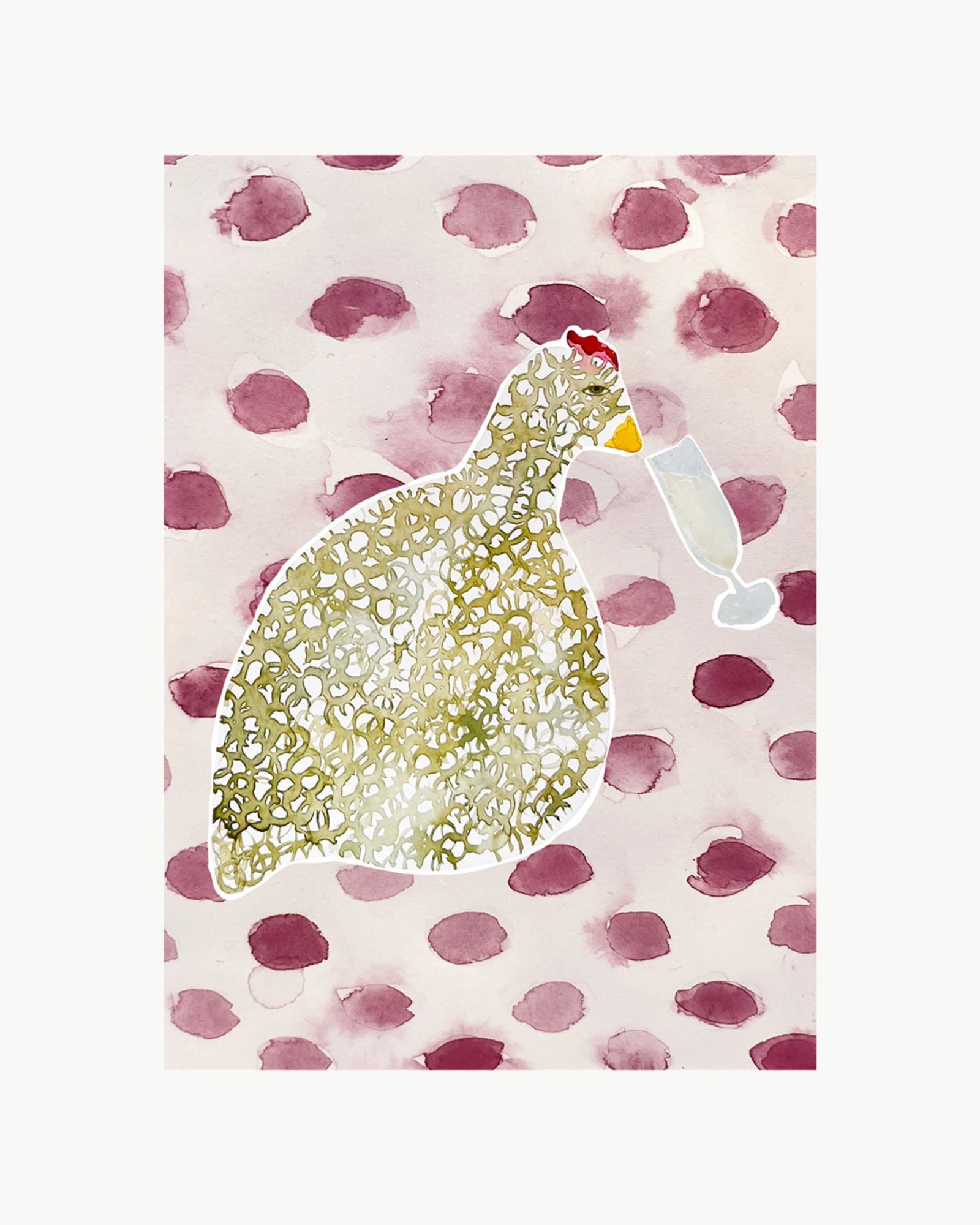 Cheeky Hen Print IV by Tara Roma Gill