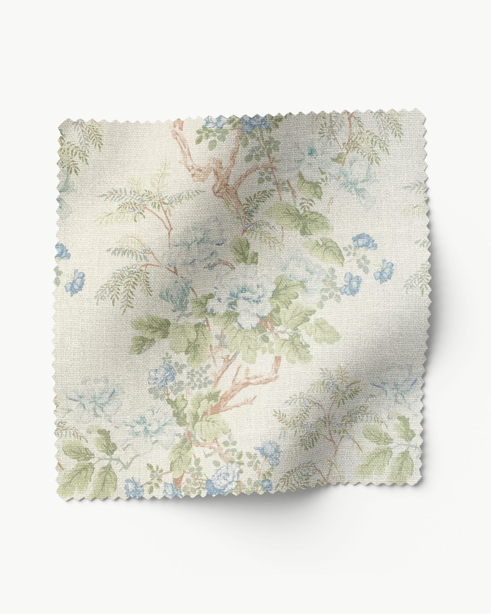 Chinese Peony Light Blue - Fabric by the Yard