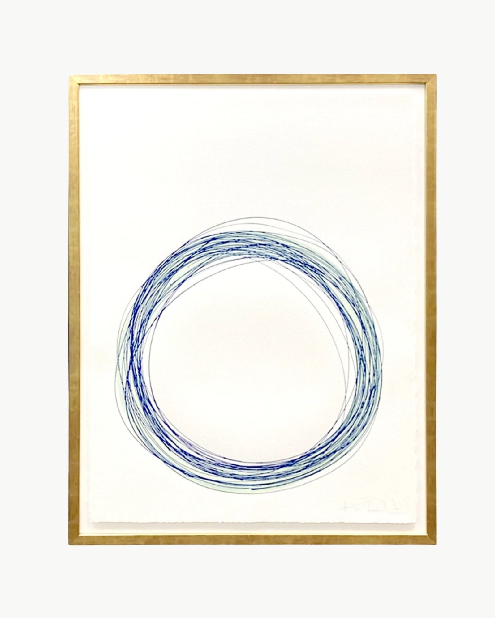 Circle in Green and Blue by Kayce Hughes