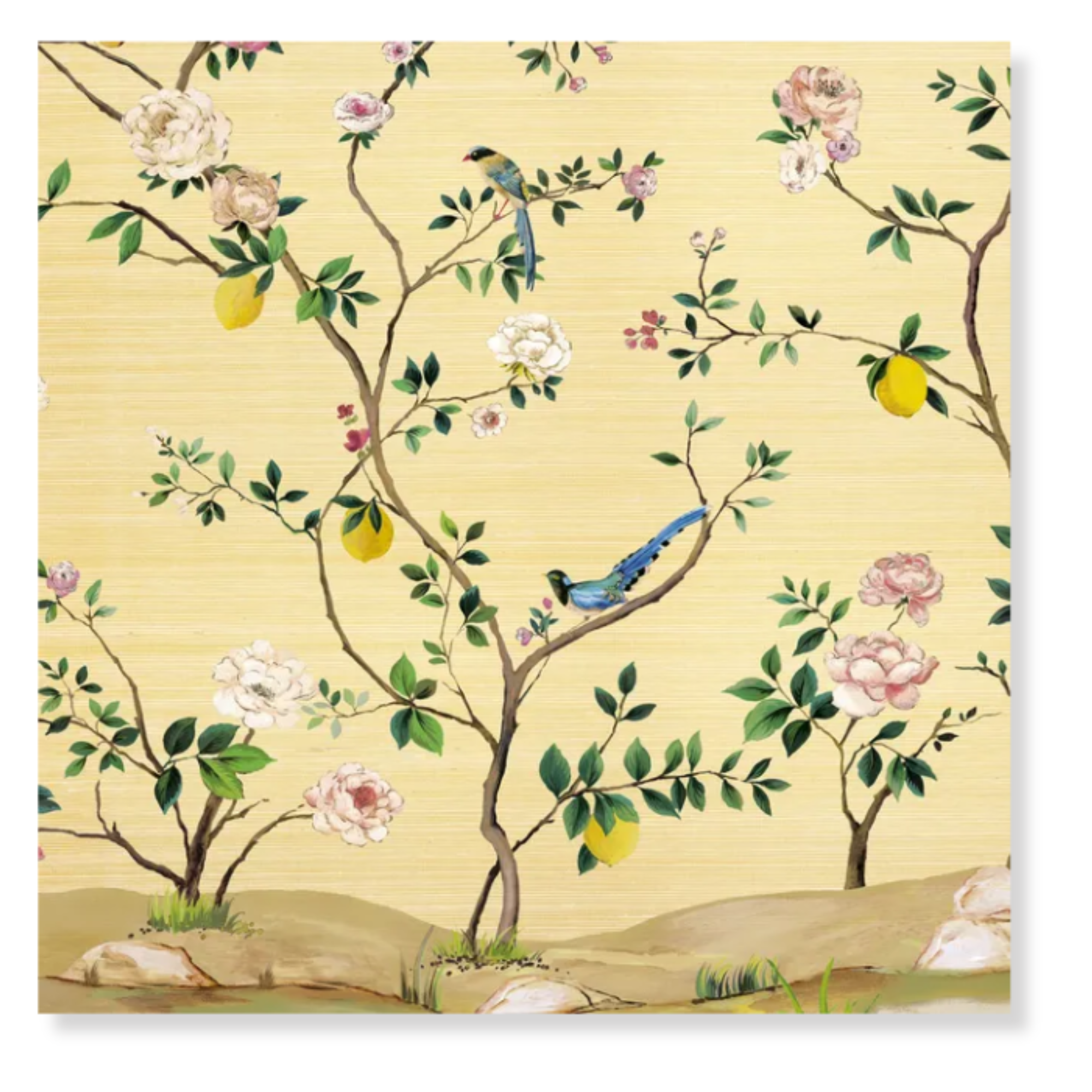 Citrine Chinoiserie Wallpaper