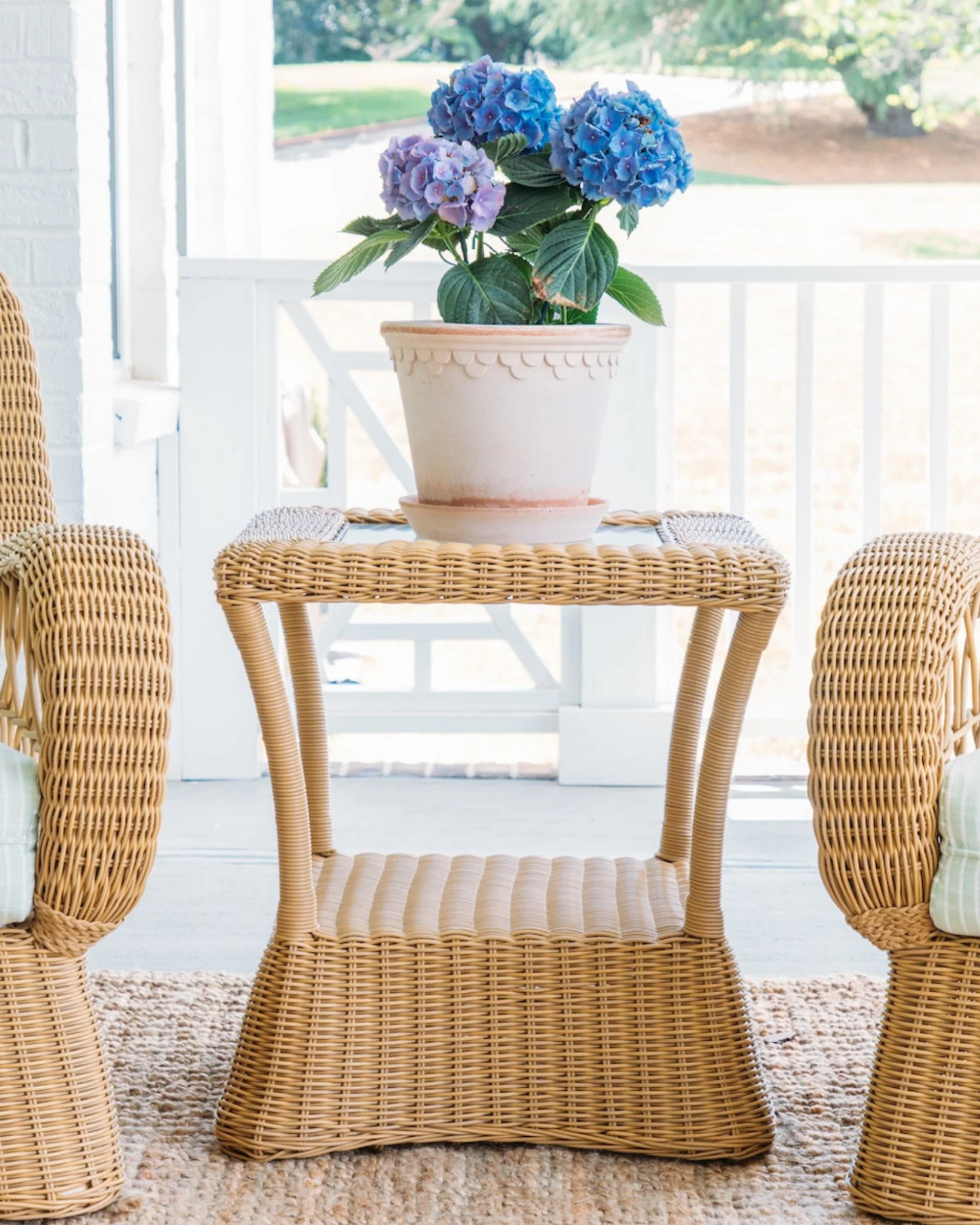 Claremont All-Weather Wicker End Table