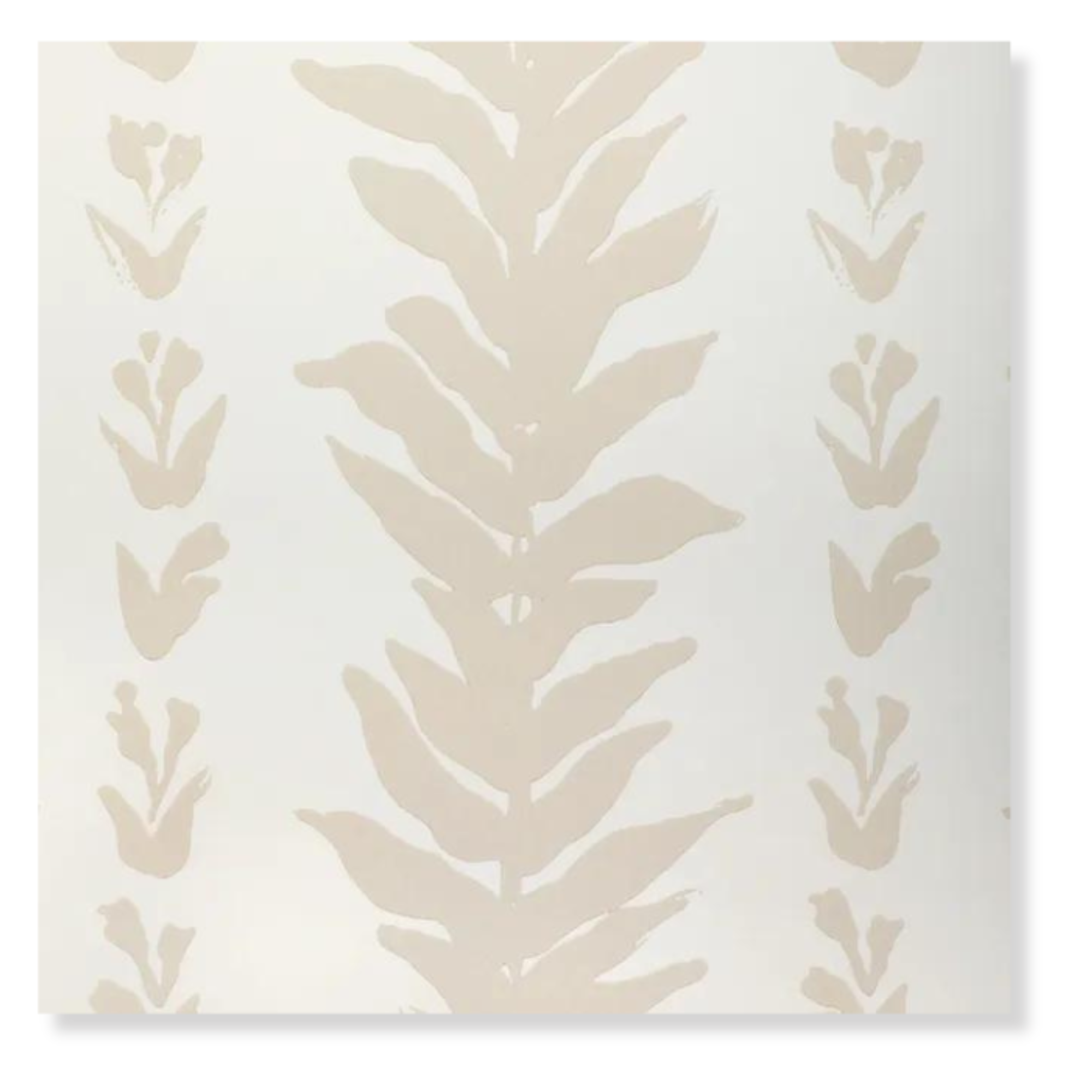 Climbing Leaves in Linen Wallpaper