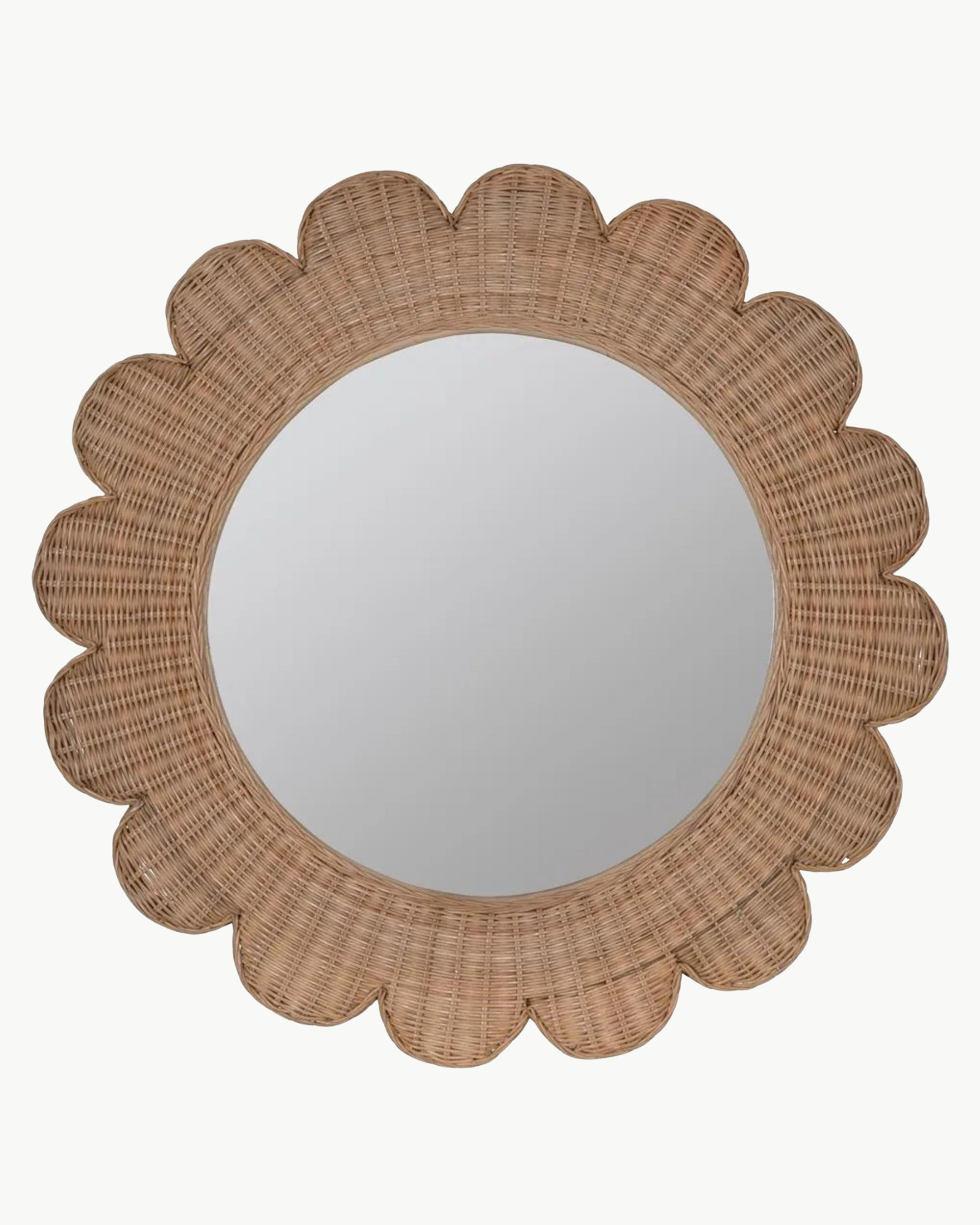 Daisy Scalloped Mirror
