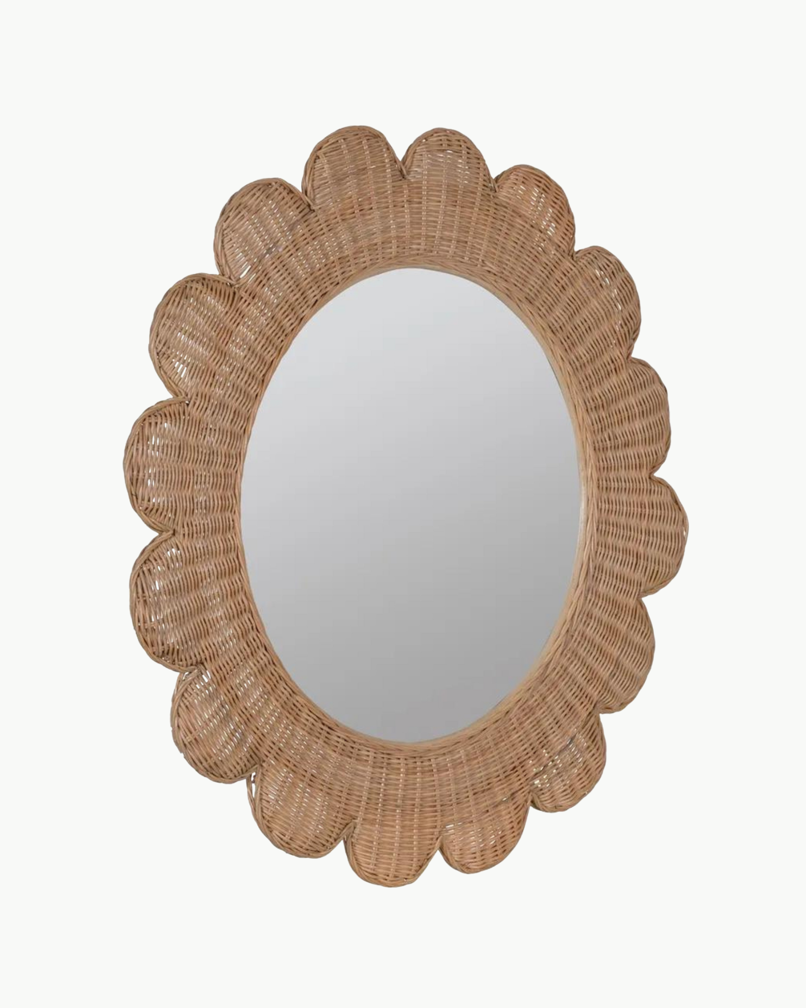 Daisy Scalloped Mirror