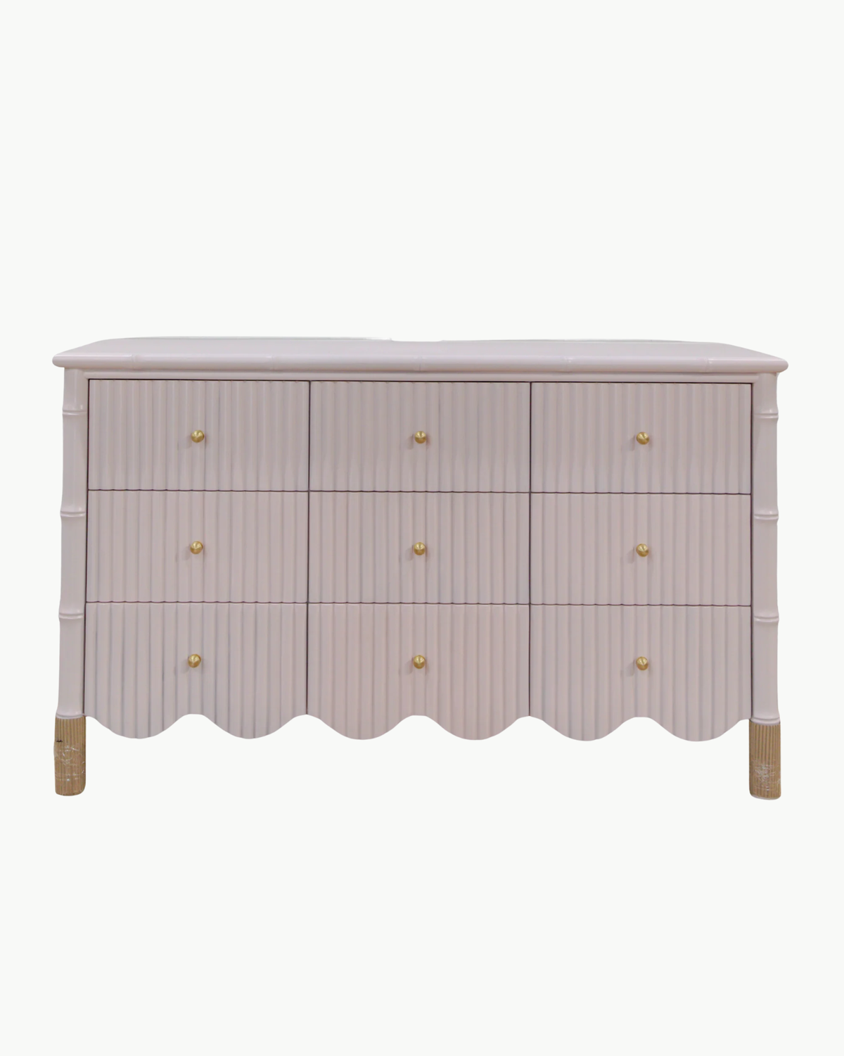 FACTORY | Drew's Rattan Dresser 60" in Cotton Candy