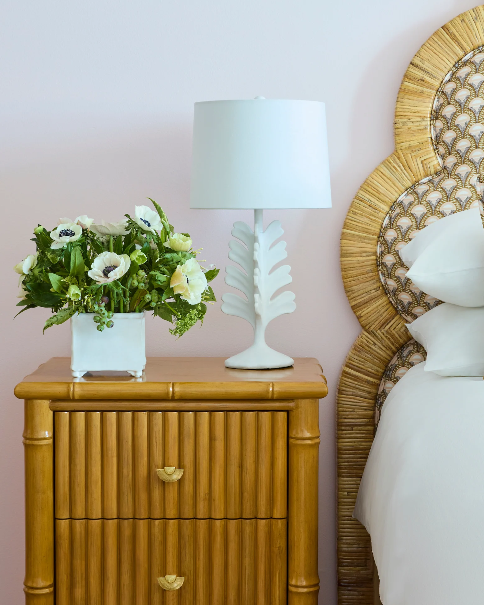 Drew's Rattan Nightstand - Natural