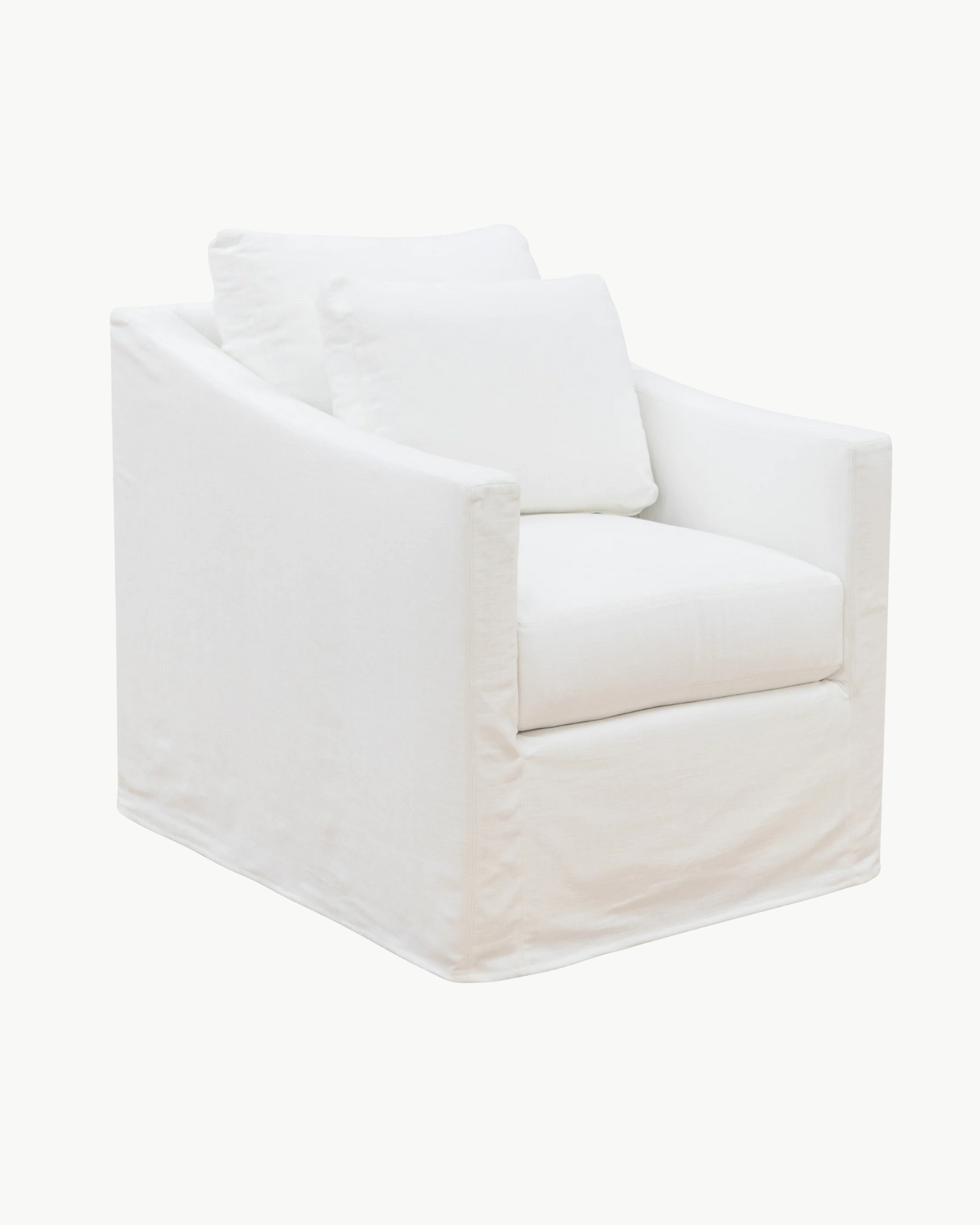 Elliot Slipcovered Swivel