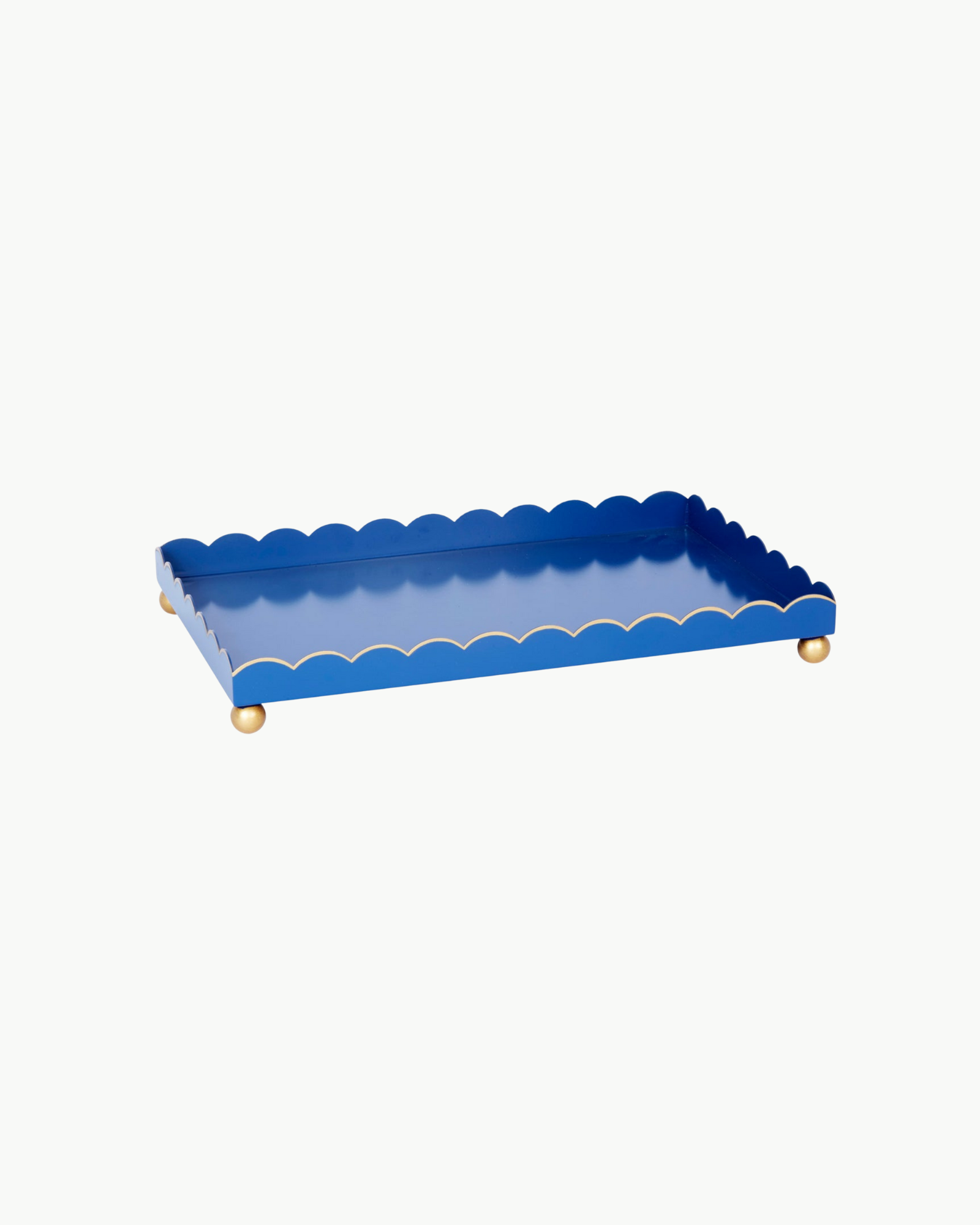 Rectangular Eloise Blue & Gold Tray