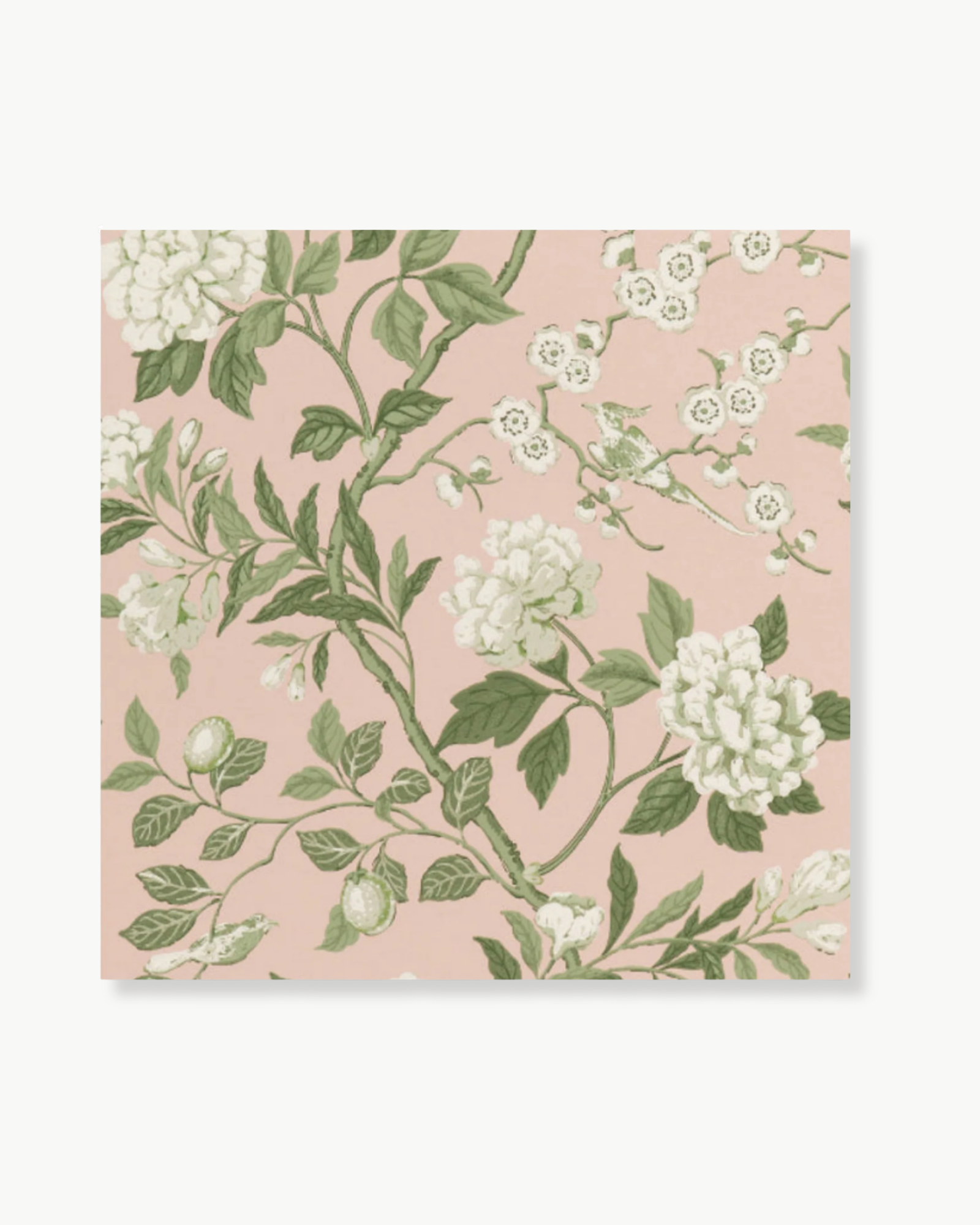 Emperor's Garden in Blush Wallpaper