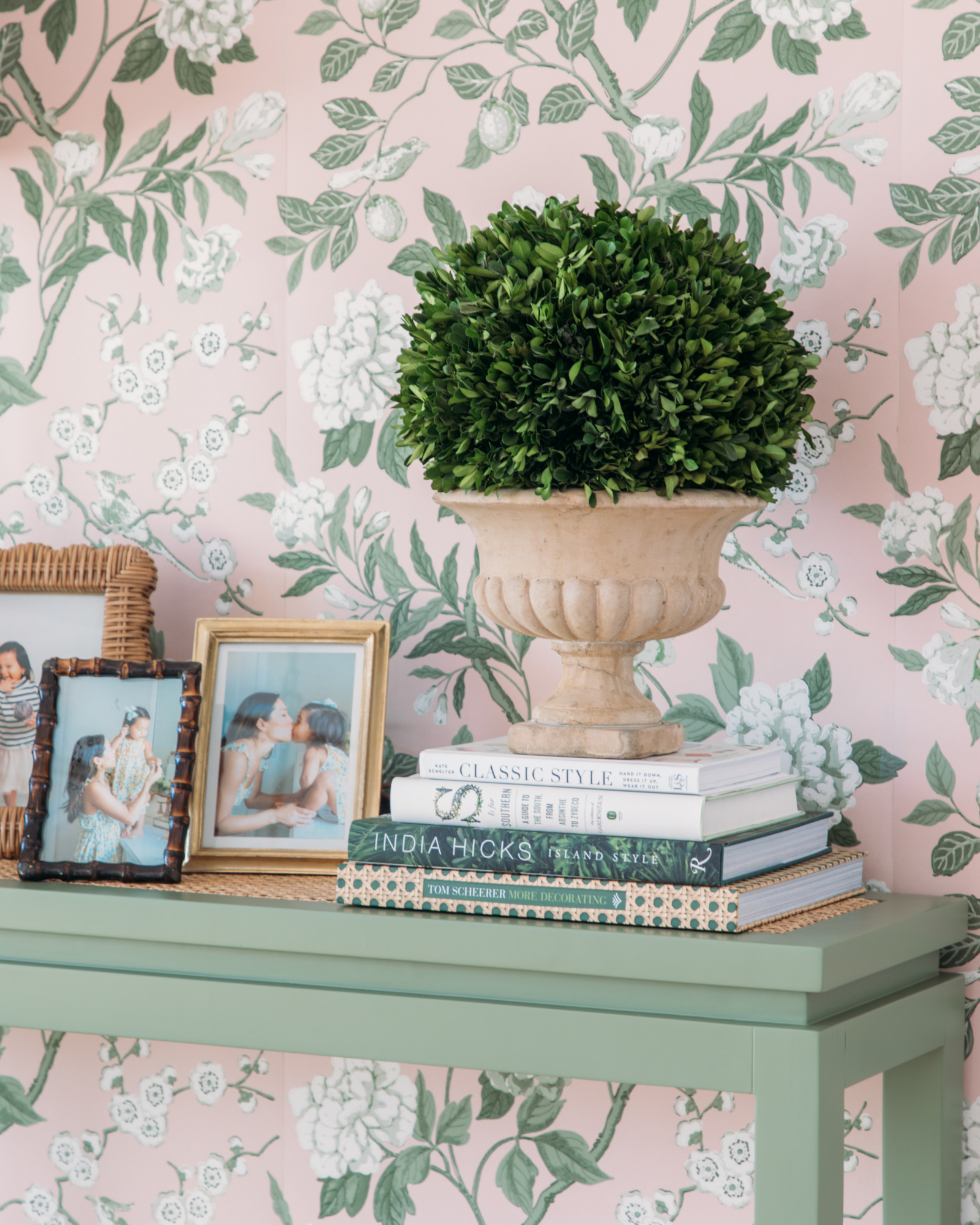 Emperor's Garden in Blush Wallpaper