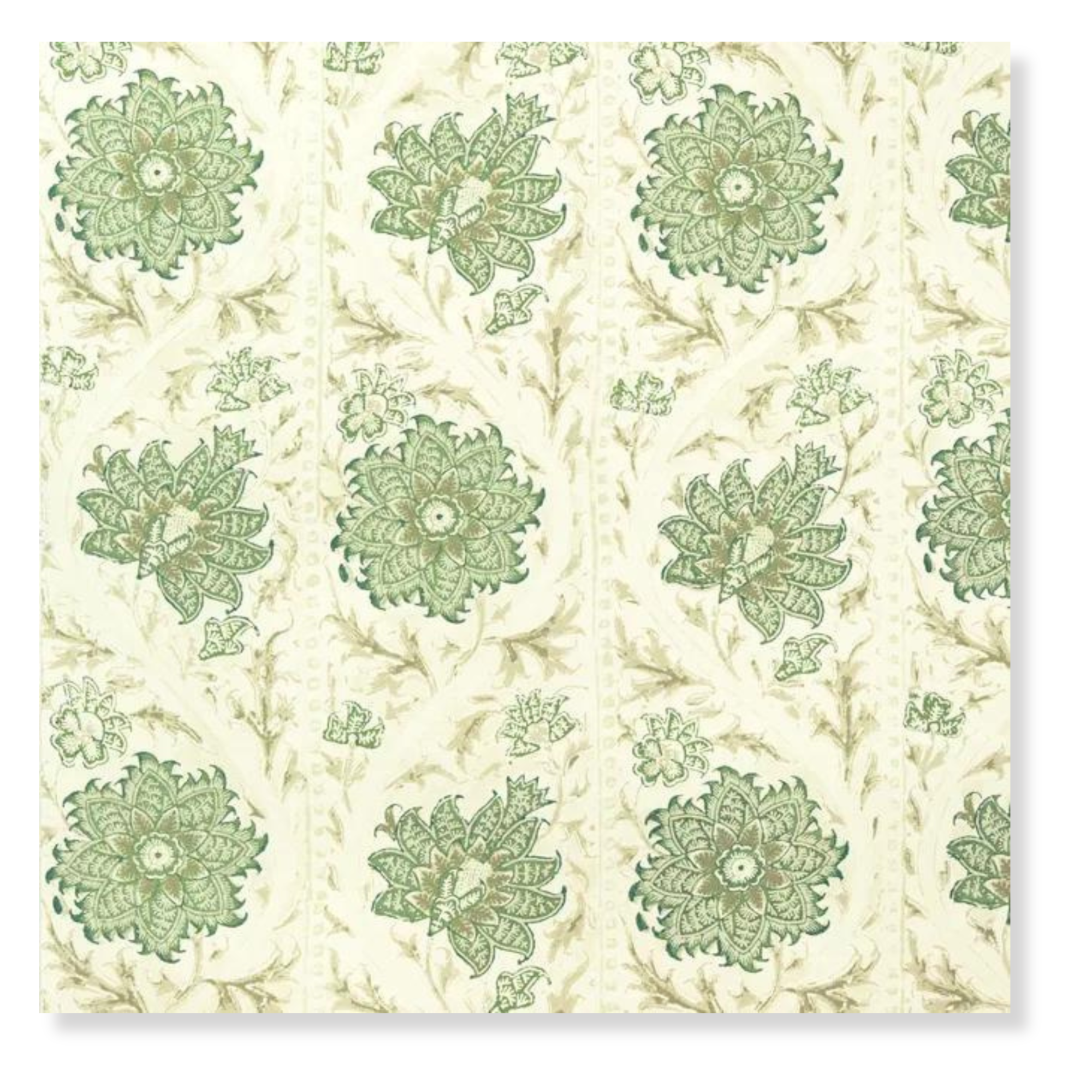 Calico Vine in Greenery - Fabric by the Yard