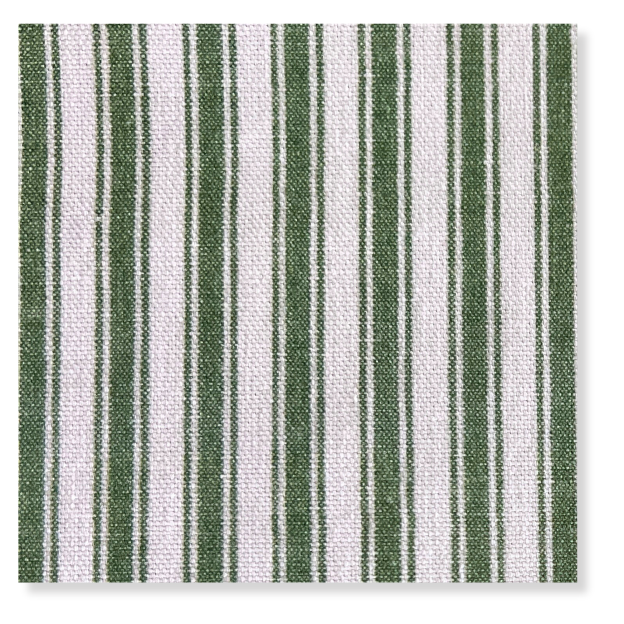 Society Social Signature Performance Ticking Stripe Green - Fabric by the Yard