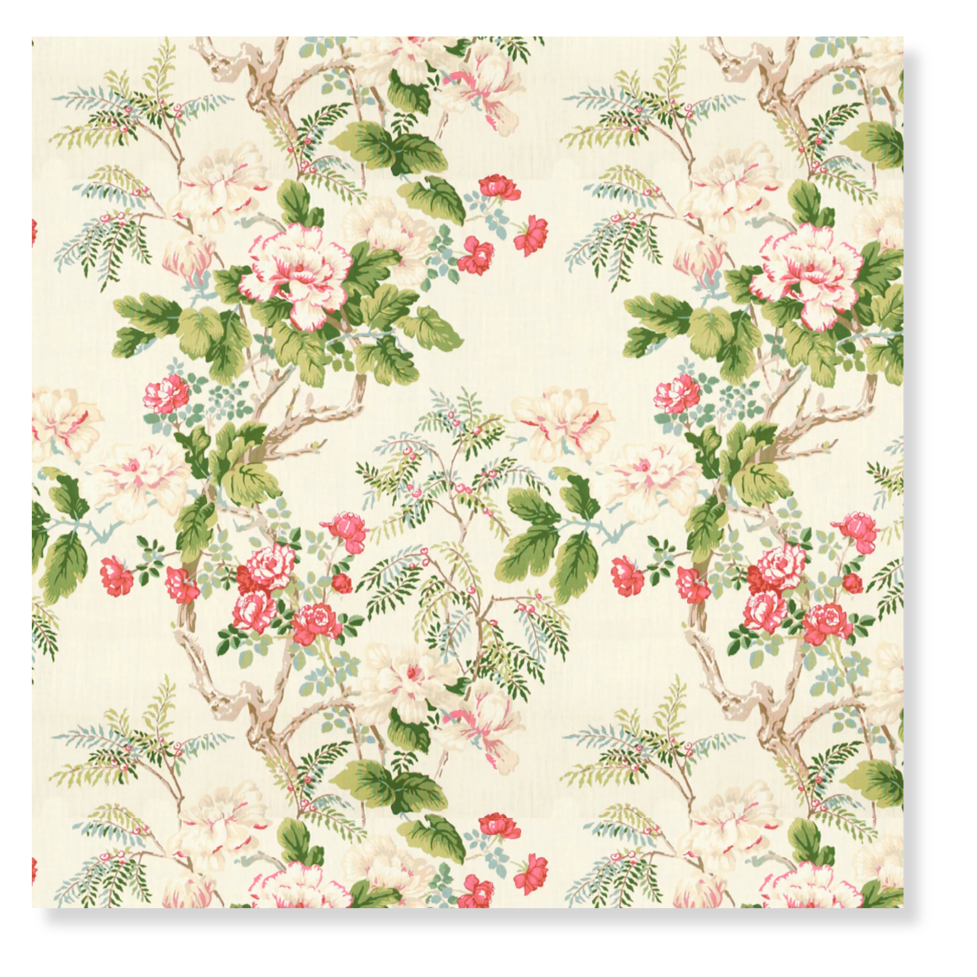 Chinese Peony Rose - Fabric by the Yard