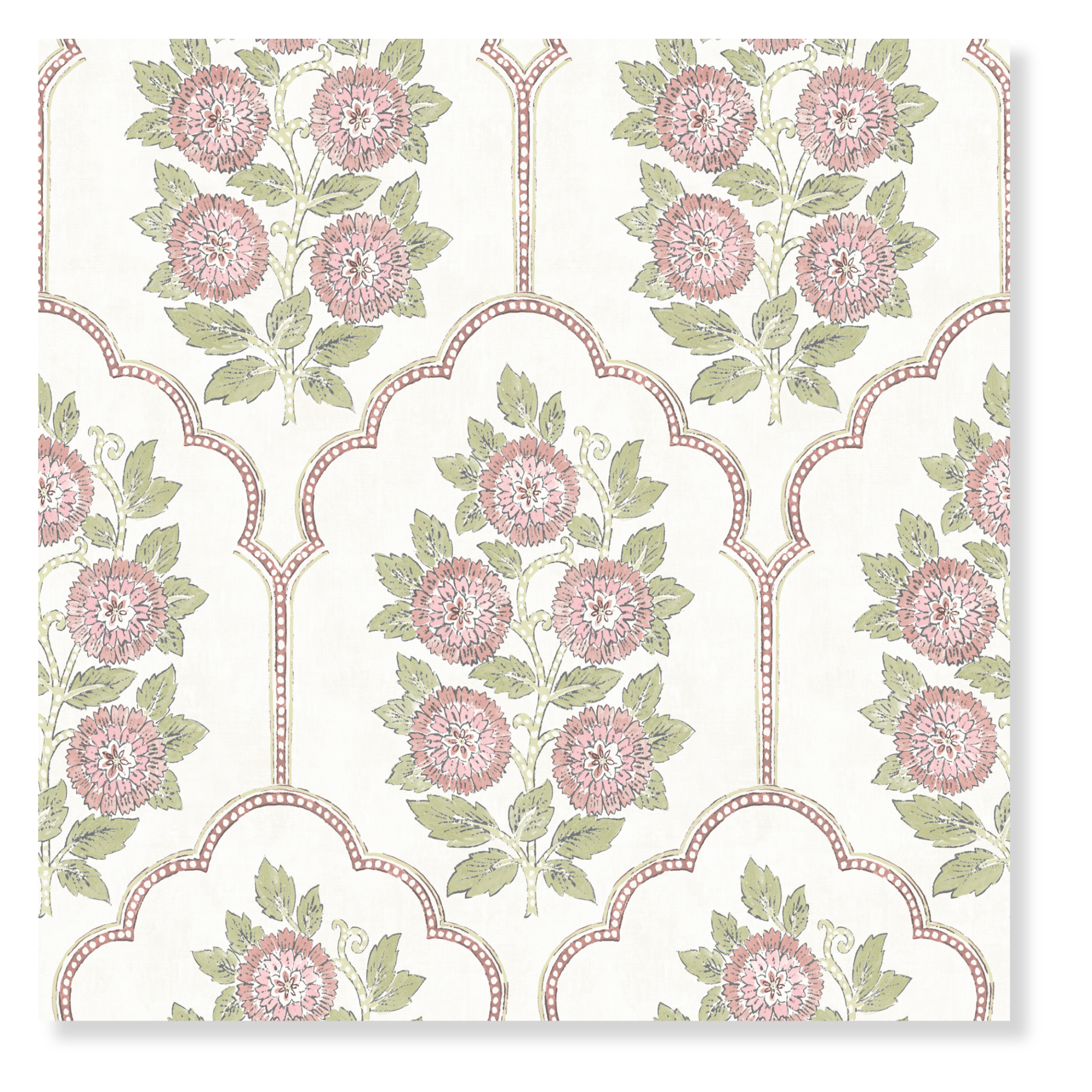 Floral Bazaar Rose Water Peel and Stick Wallpaper
