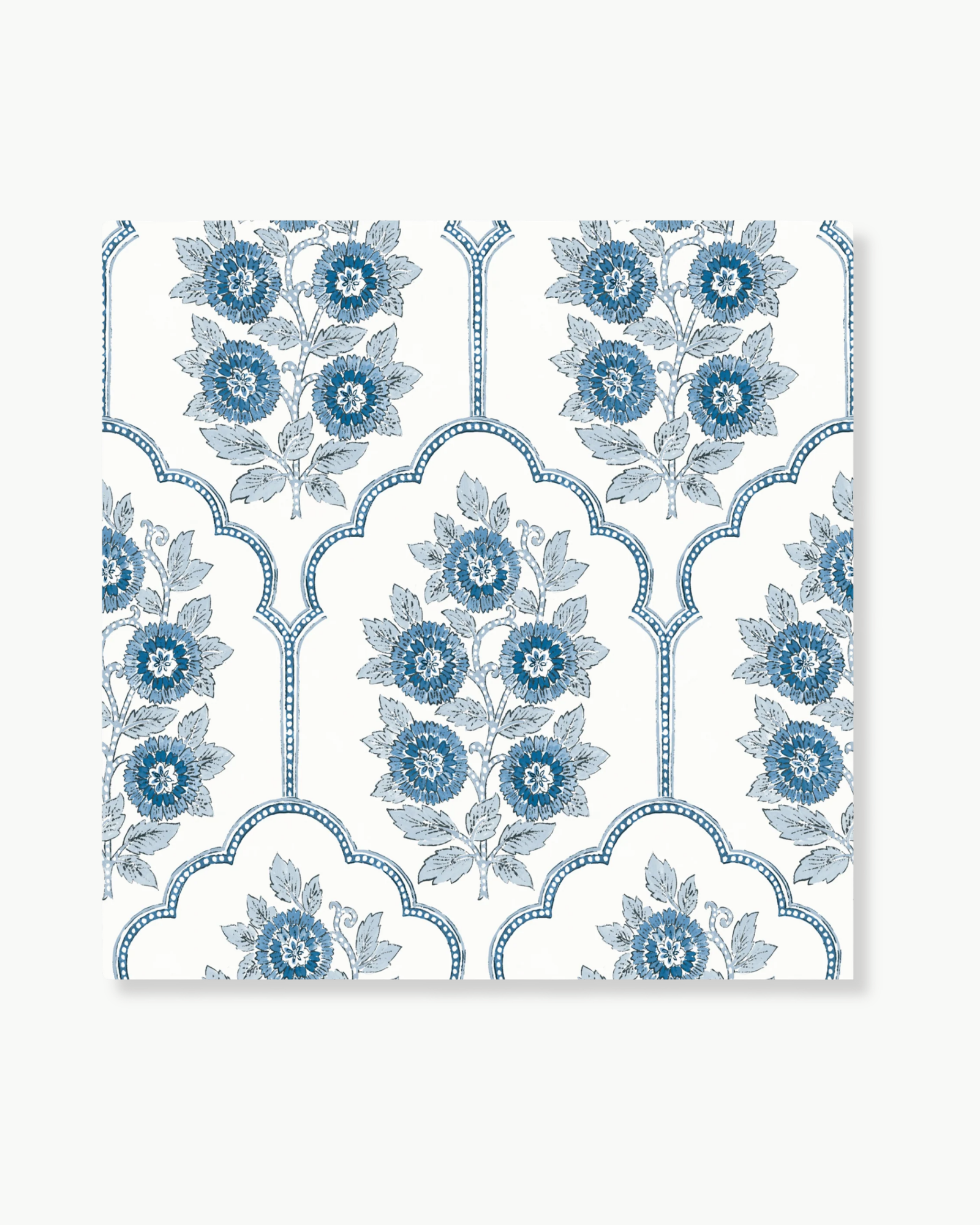 Floral Bazaar Delft Blue Peel and Stick Wallpaper