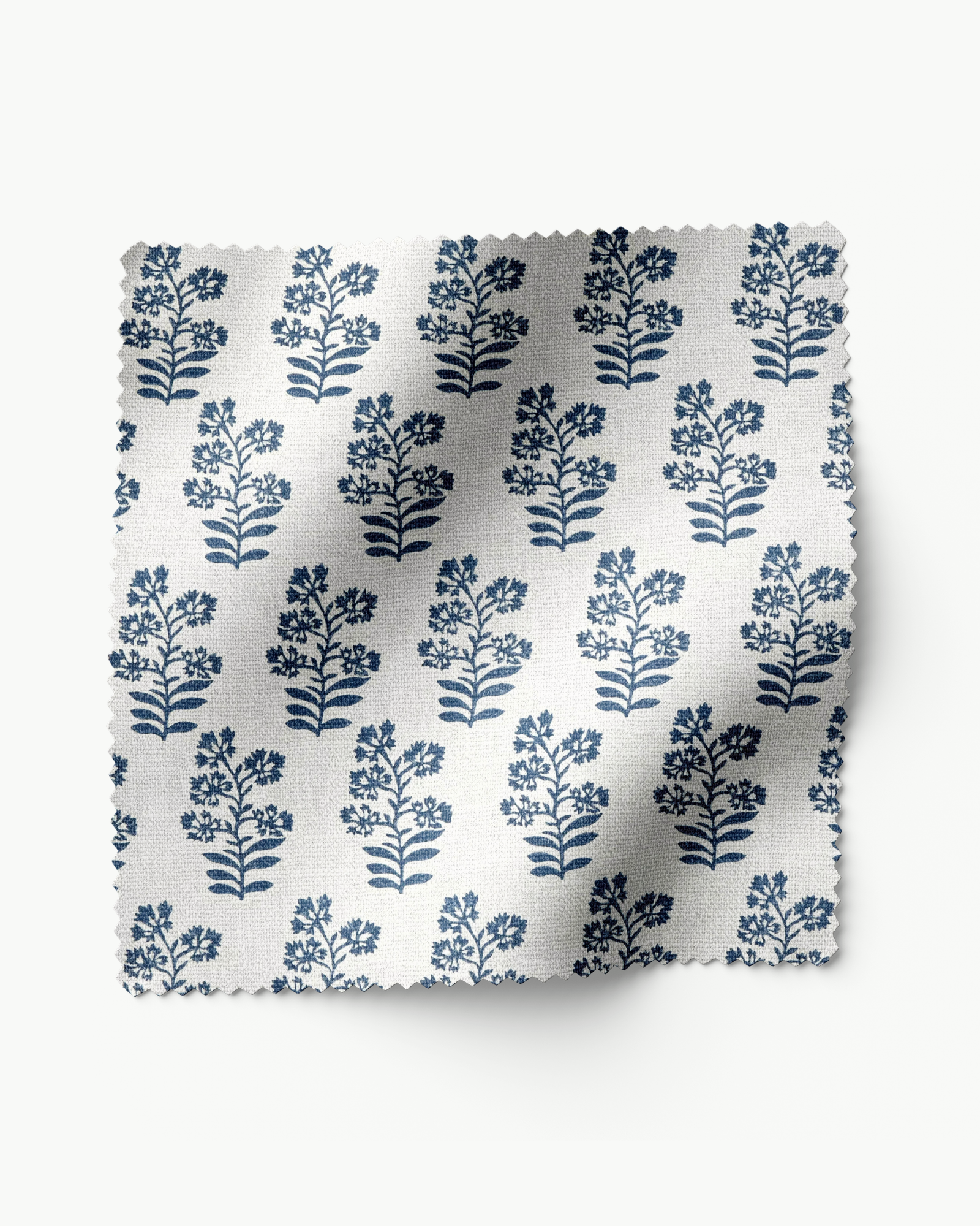 Floral Block Print Indigo