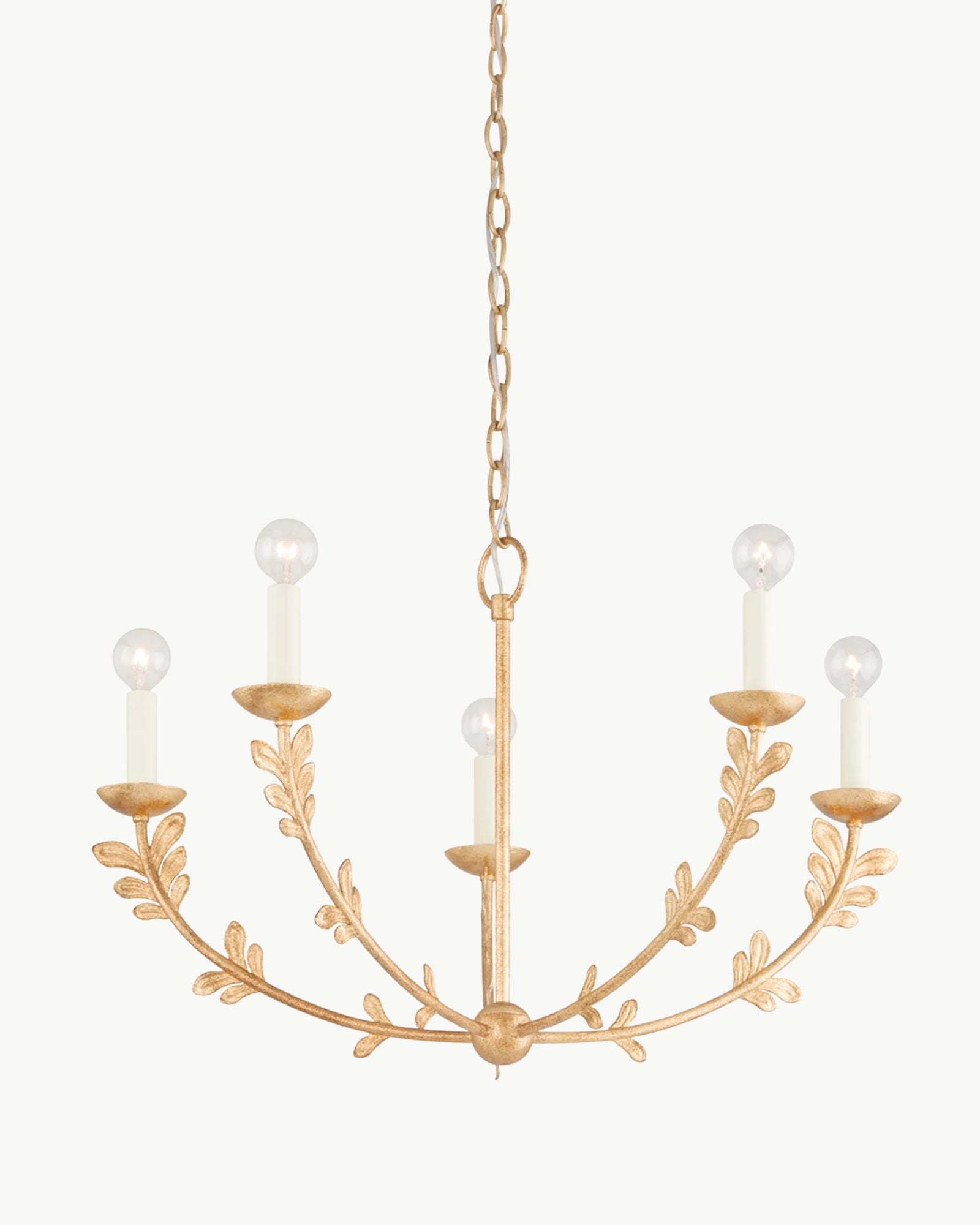 Florian Chandelier in Gold Leaf
