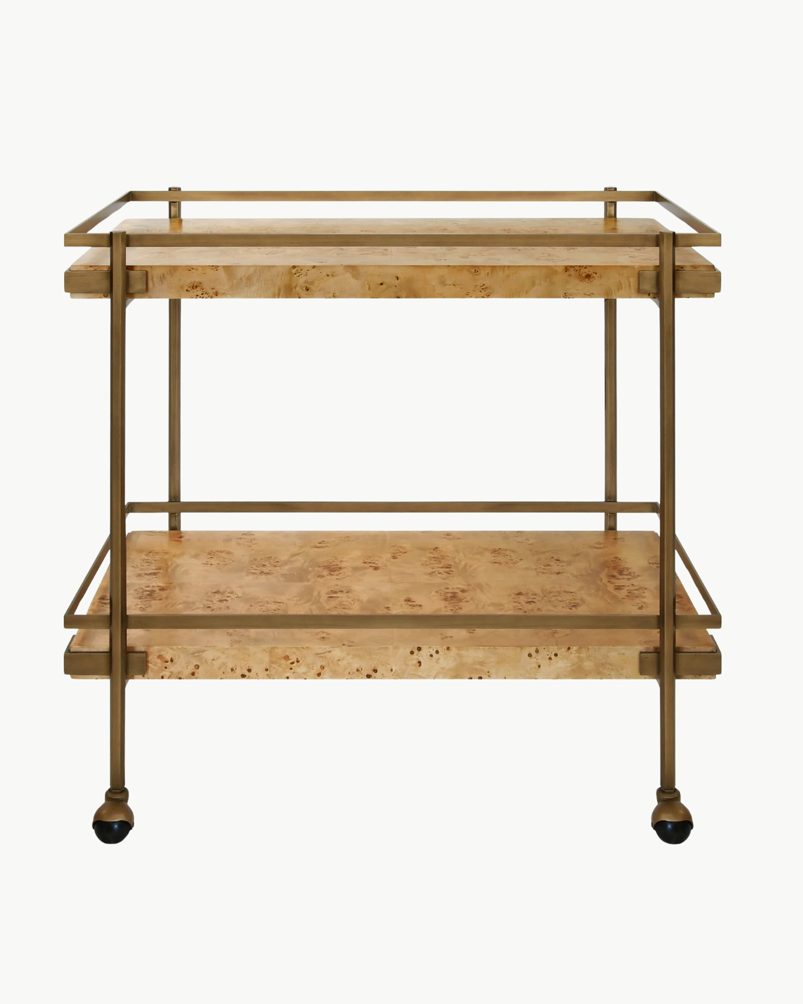 Goldie Burlwood Bar Cart