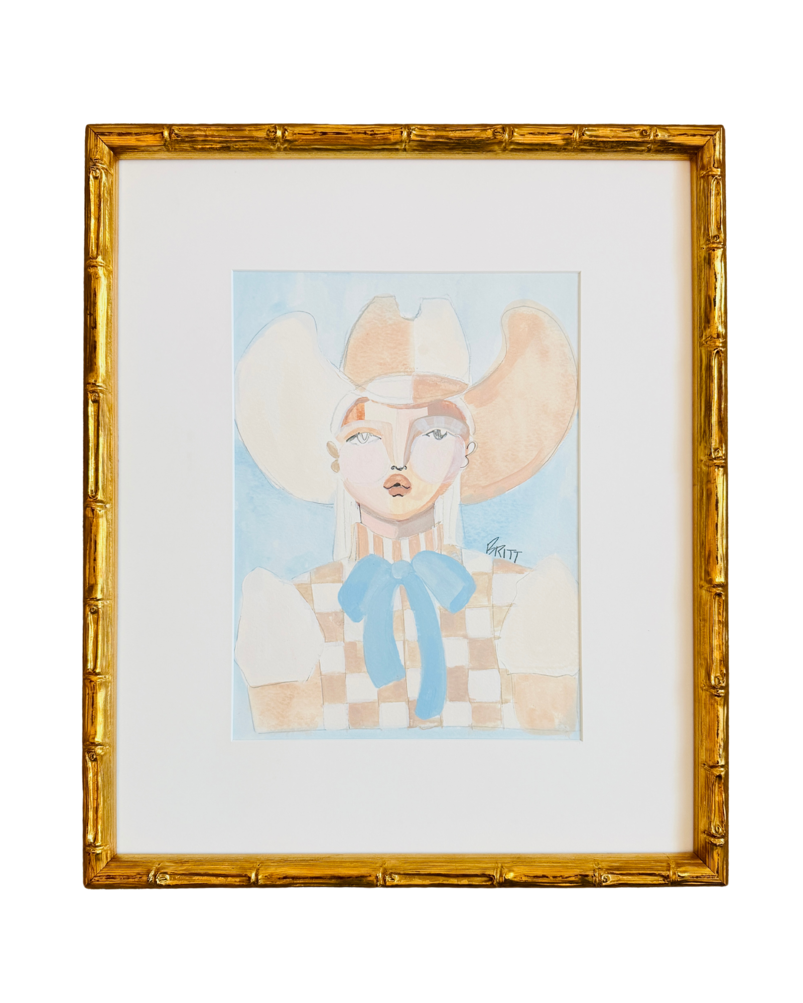 Watercolor Cowgirl II