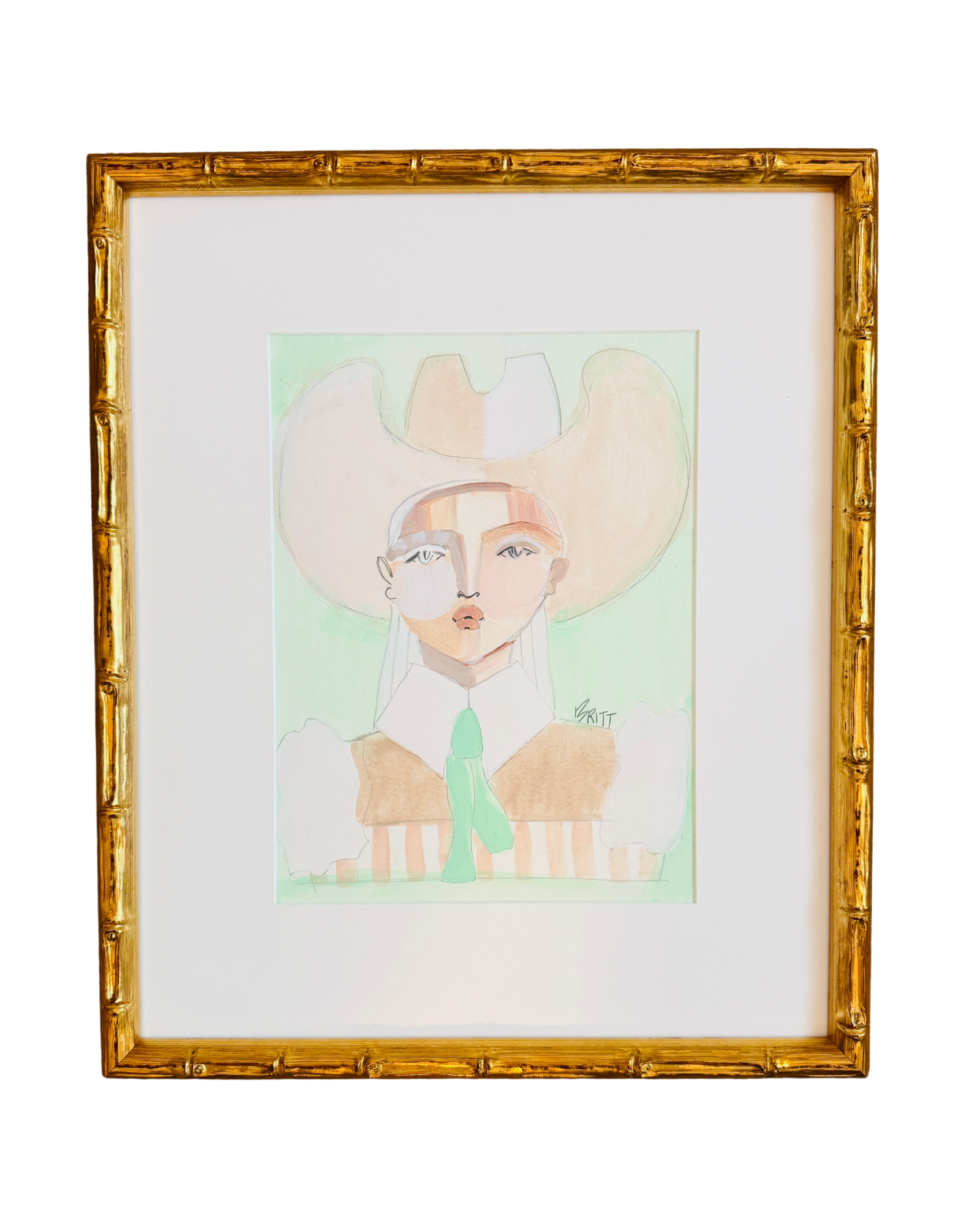 Watercolor Cowgirl III