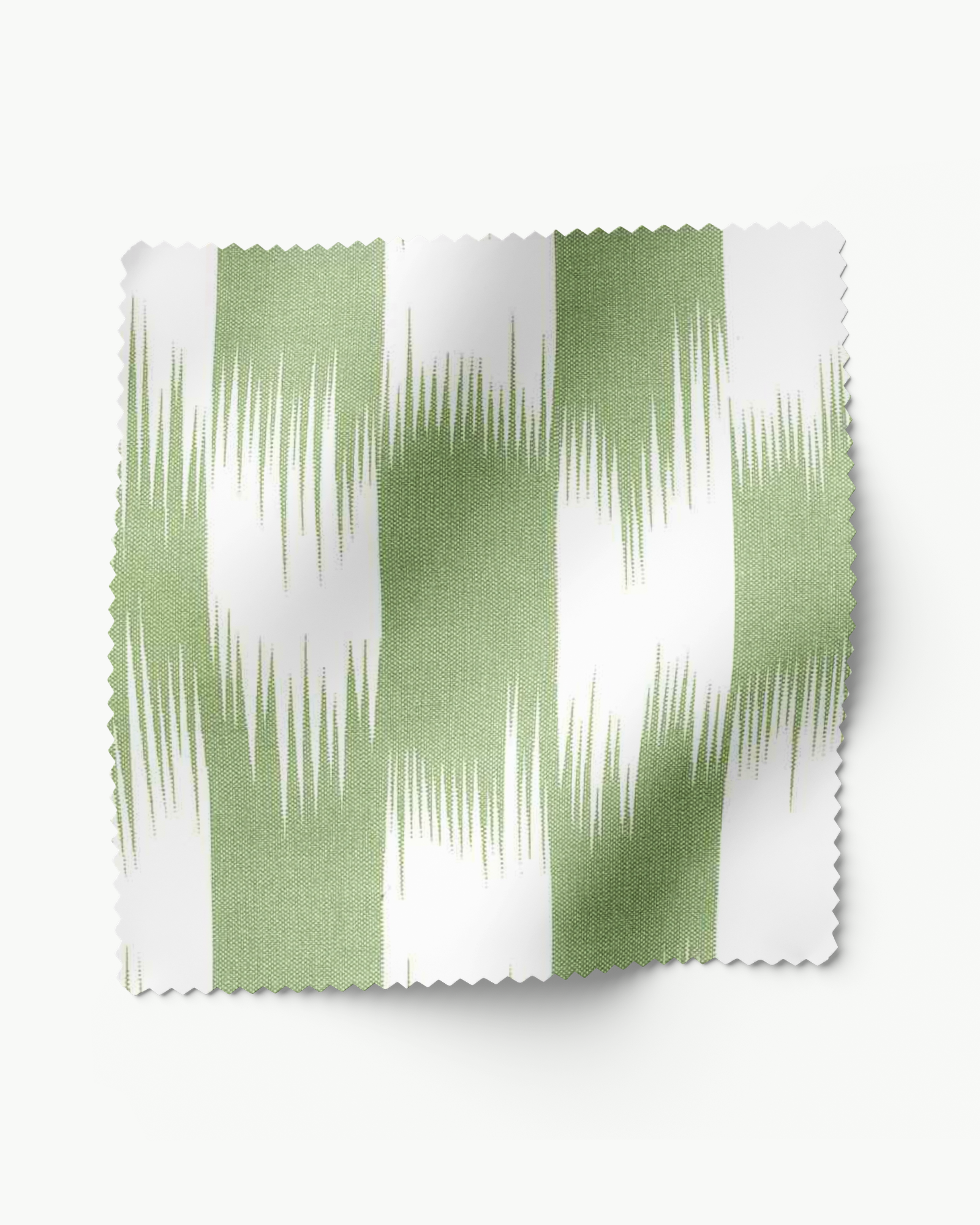 Performance India Ikat Green - Fabric by the Yard