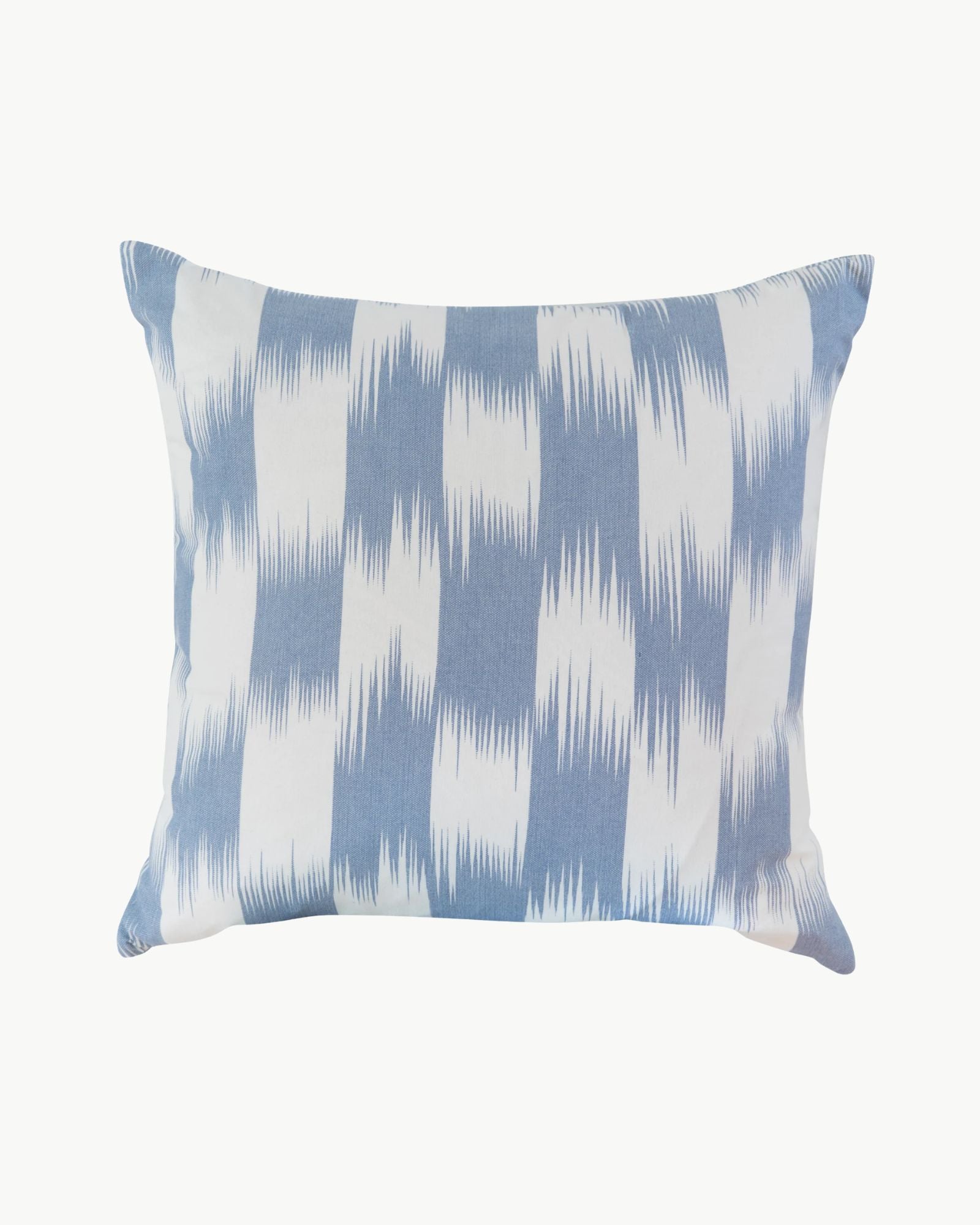 India Ikat Denim Pillow Cover