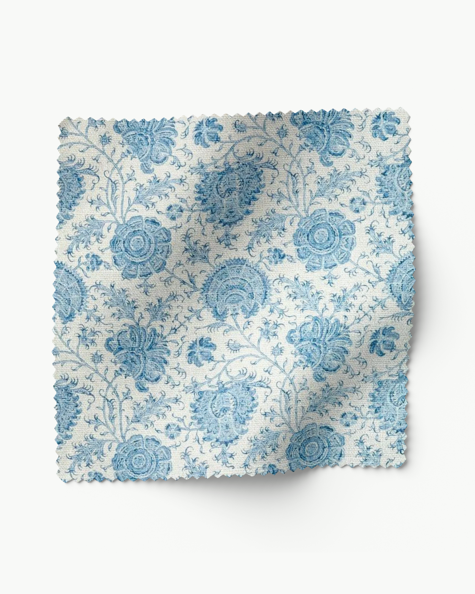 Indiennes Floral in Delft - Fabric by the Yard