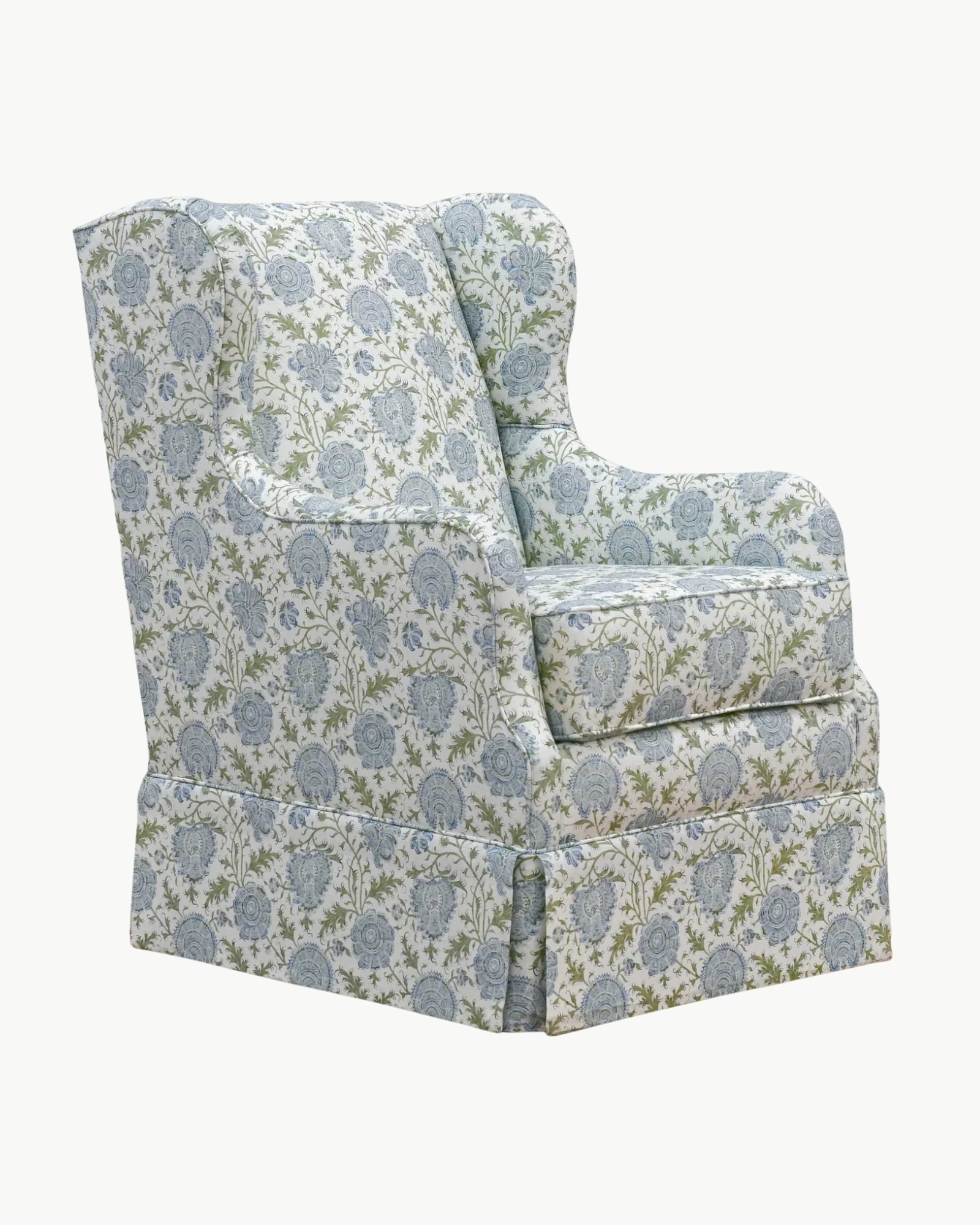 Indiennes Floral in Sea - Fabric by the Yard