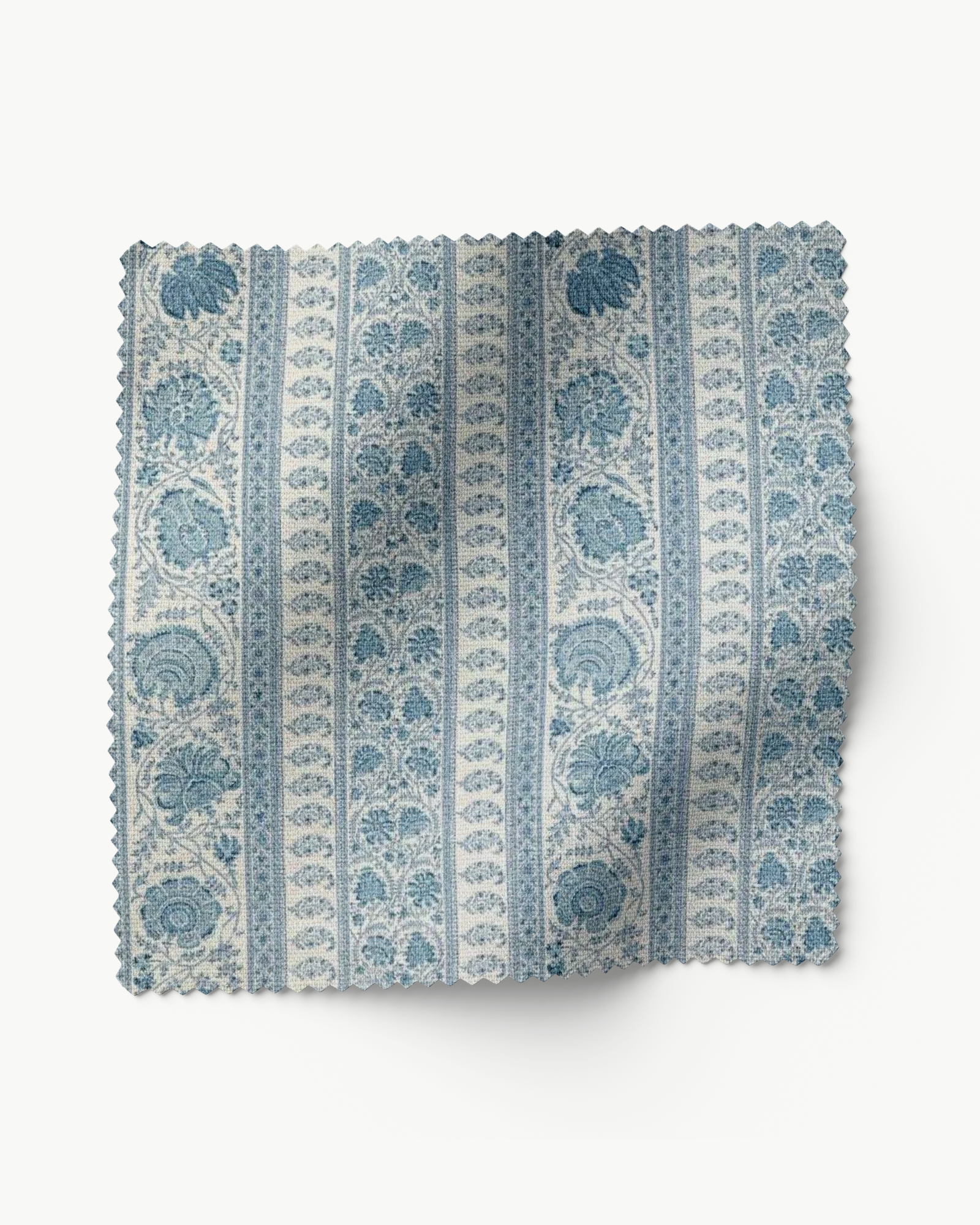 Indiennes Stripe in Delft - Fabric by the Yard