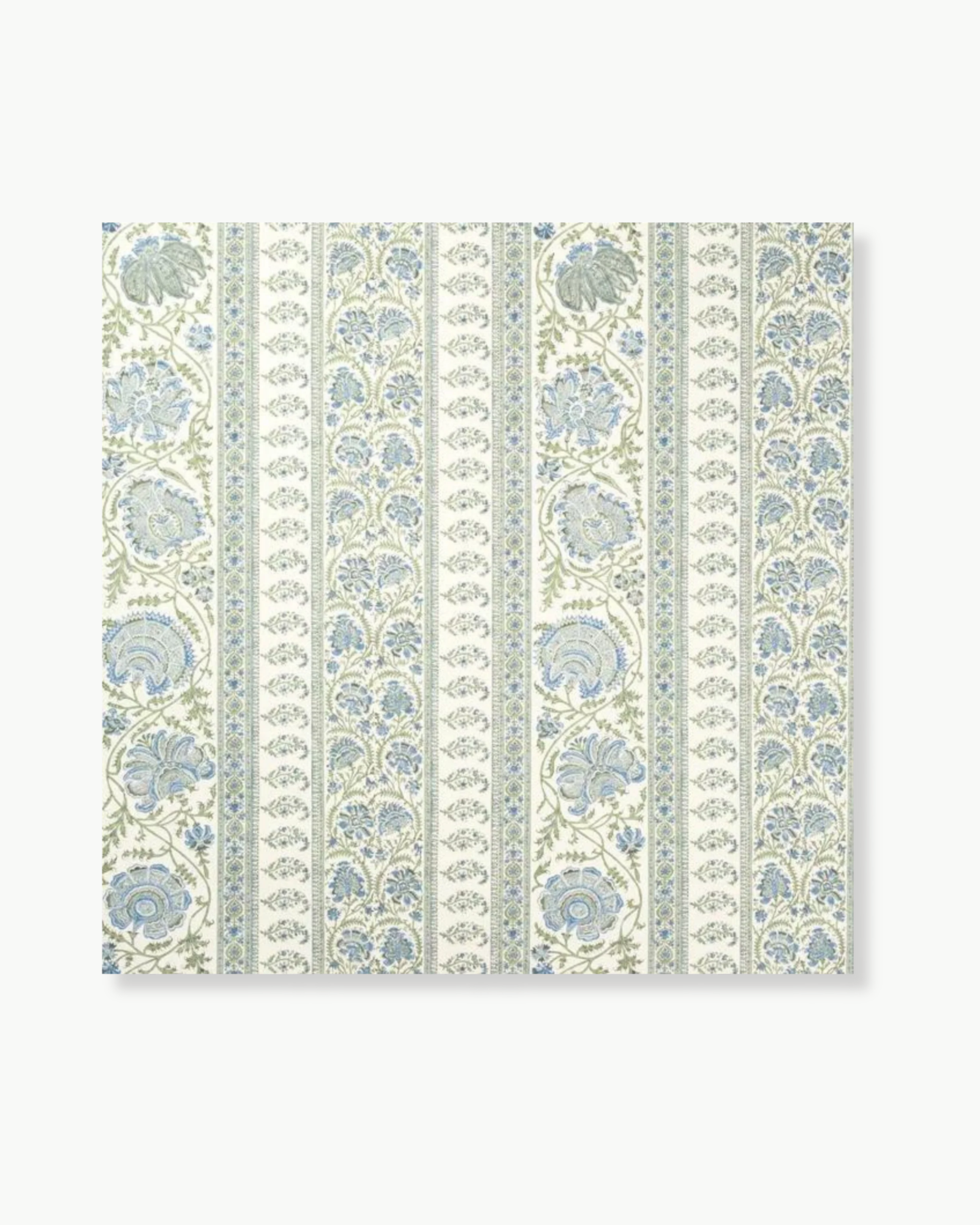 Indiennes Stripe in Sea Wallpaper