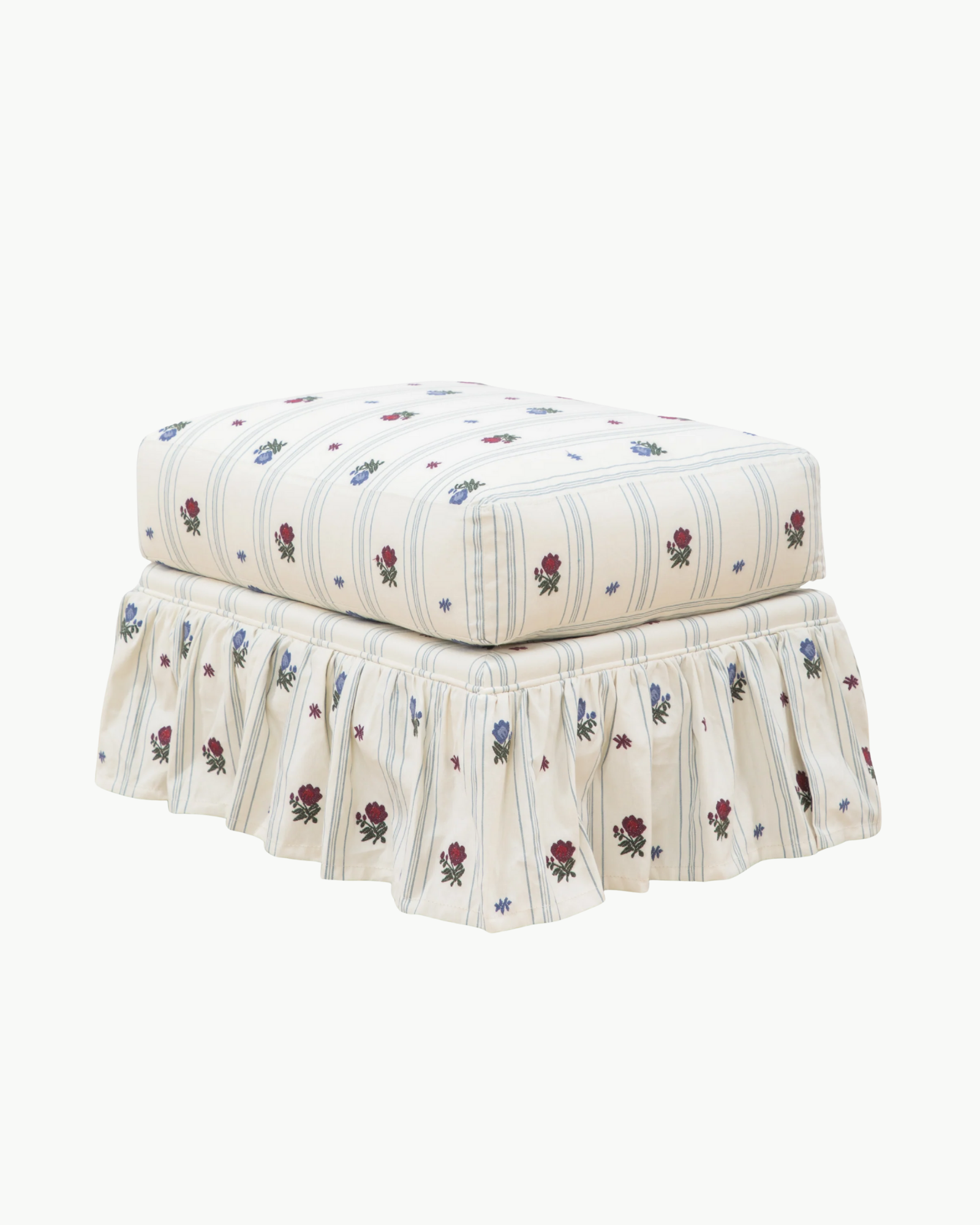 Jaimie Ruffle Ottoman