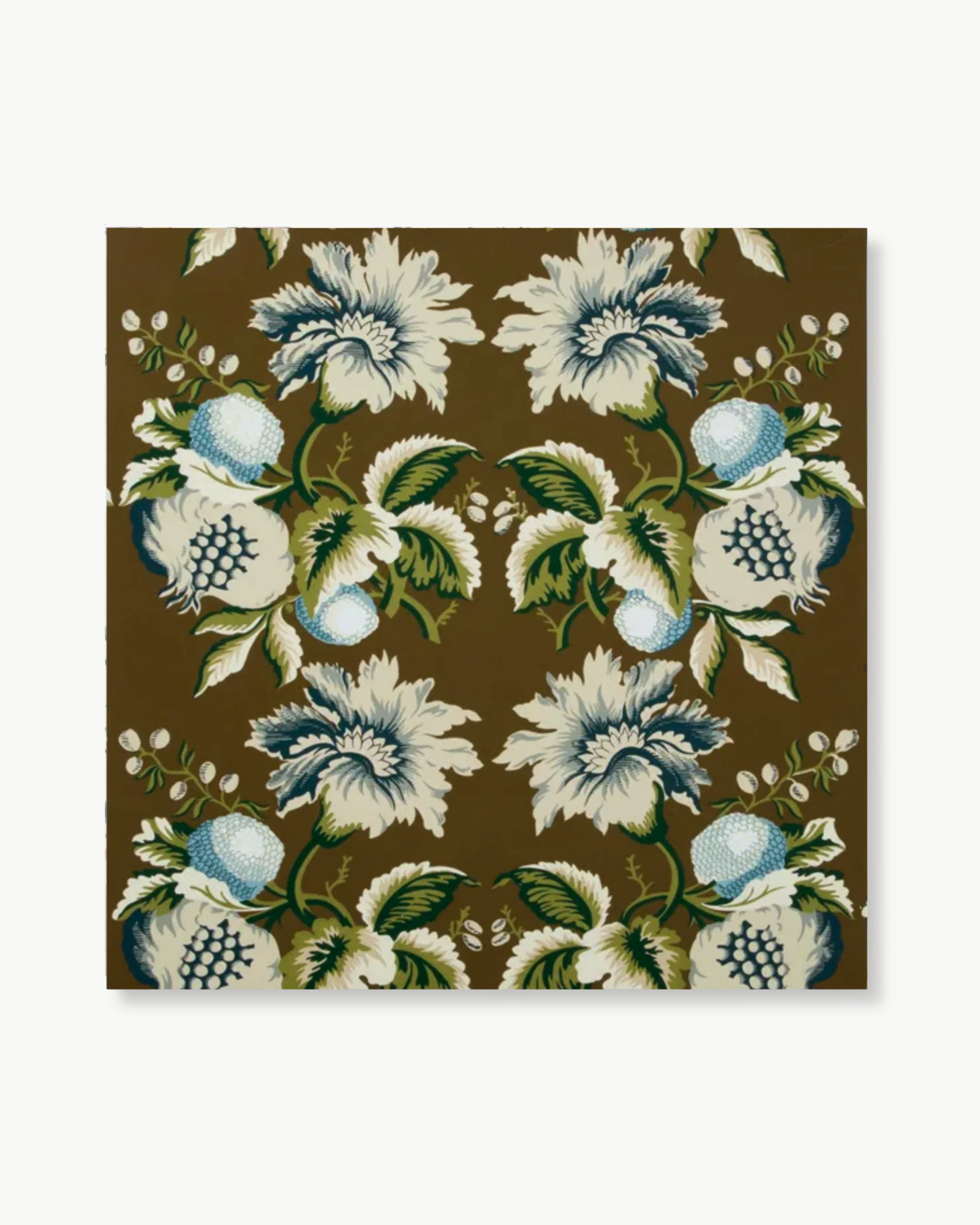 Jessup in Sepia/Indigo Wallpaper