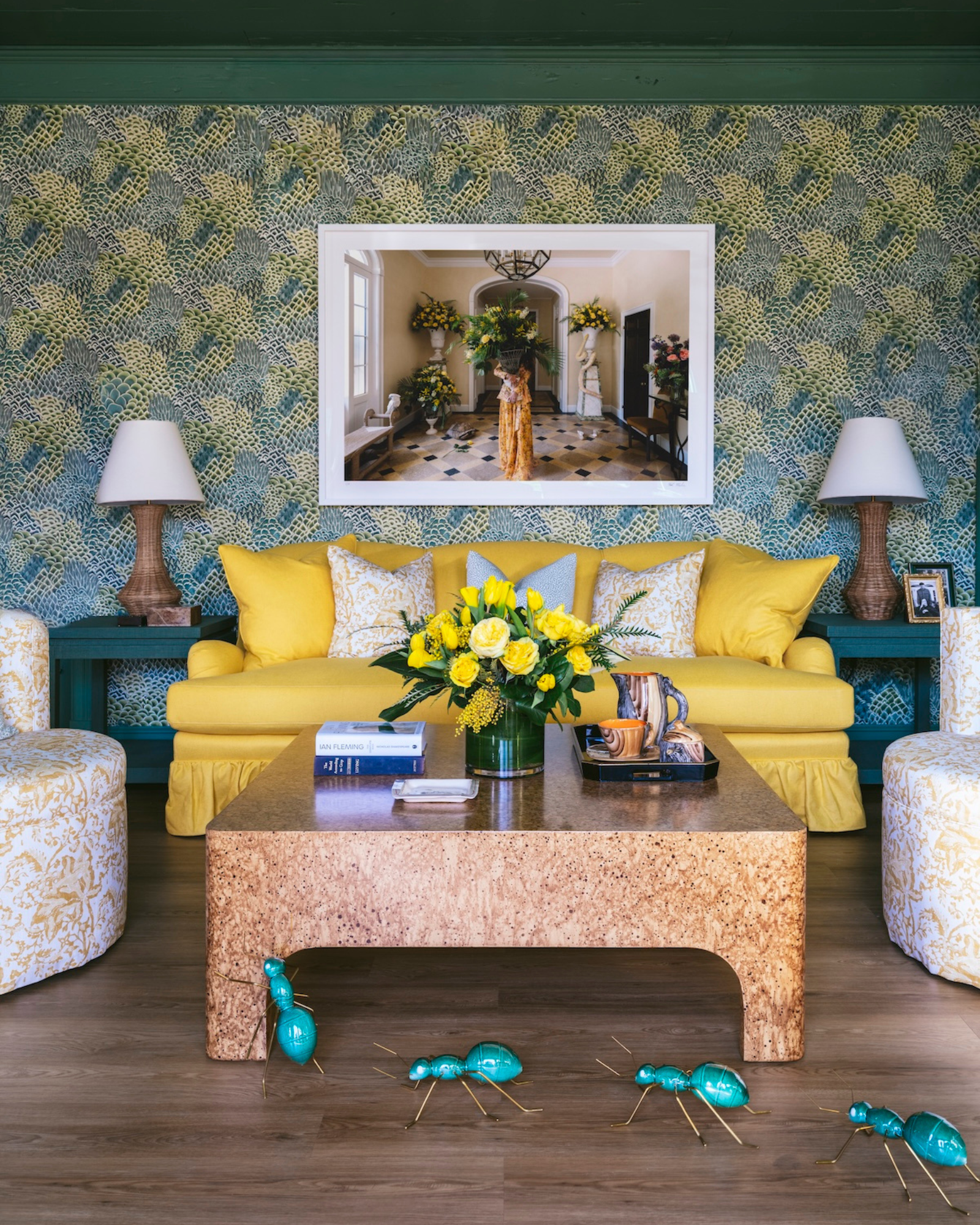 Aurora Roll Arm Tight Back Ruffle Sofa