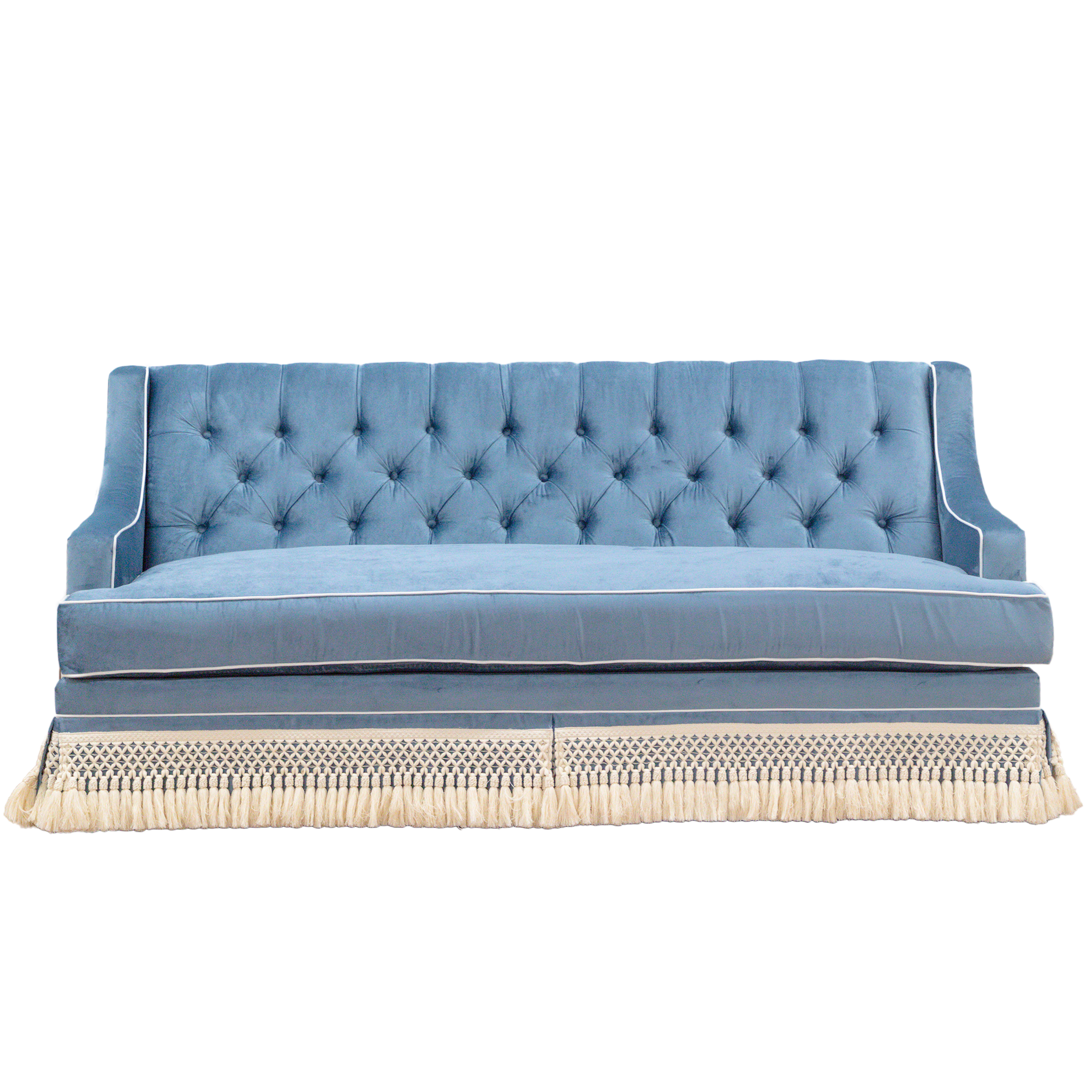 Monroe Tassel Sofa 84"