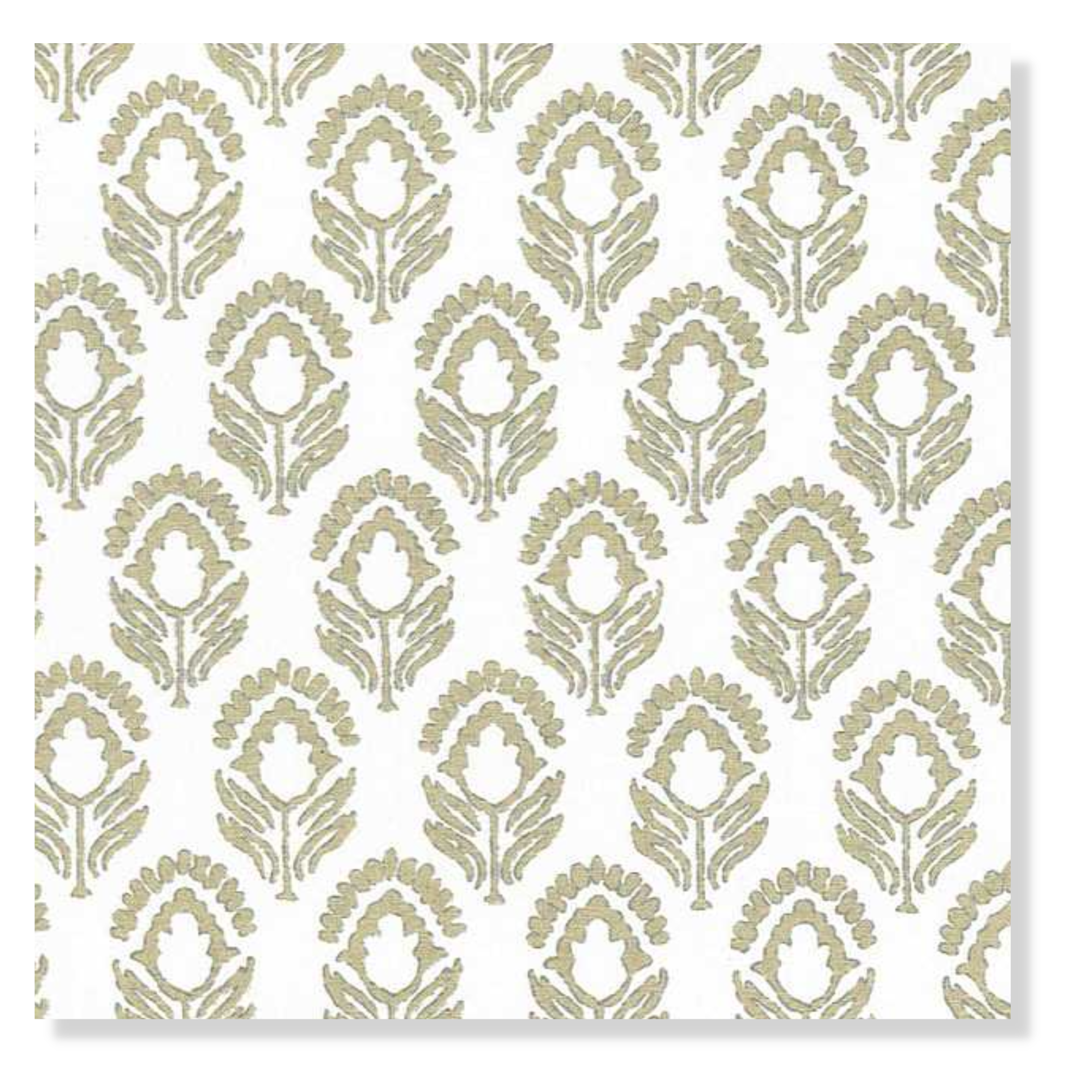 Performance Lotus Flower Sand - Fabric by the Yard