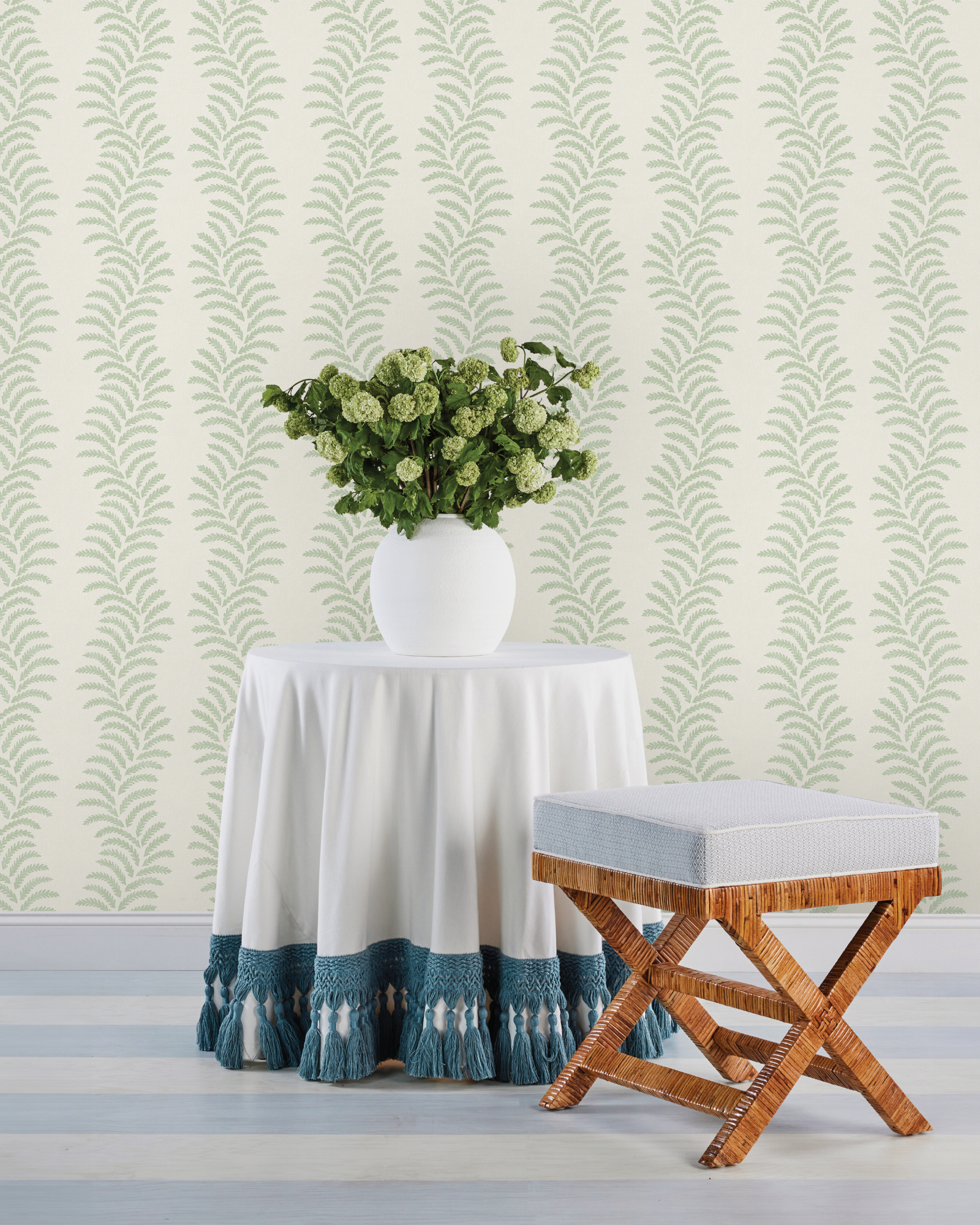 Lady Fern Sage Peel and Stick Wallpaper