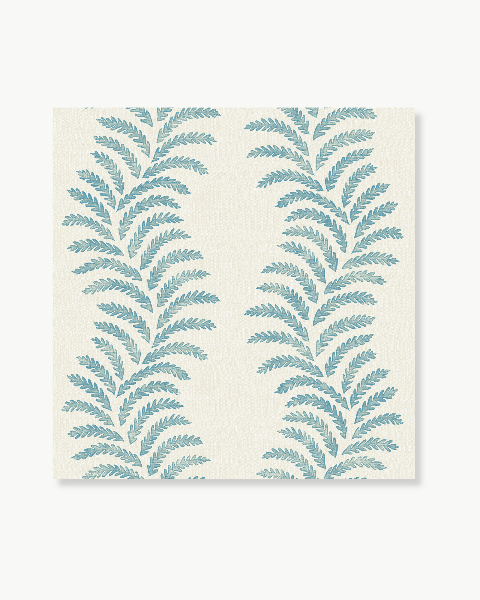 Lady Fern Turquoise Peel and Stick Wallpaper