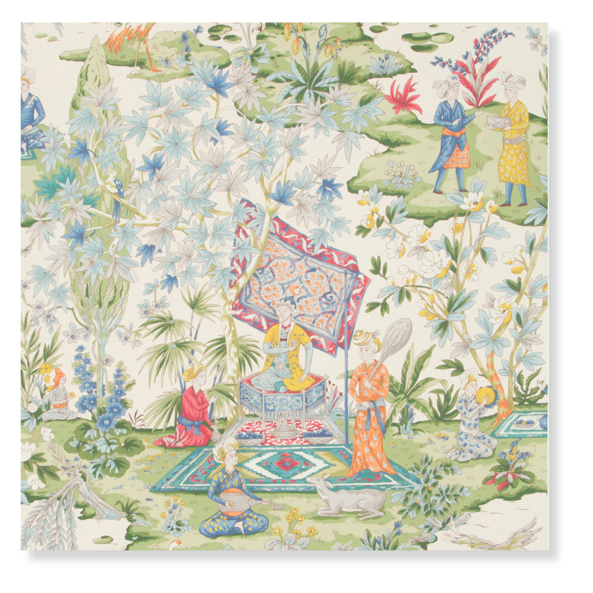 Lodi Garden in Ivory Wallpaper