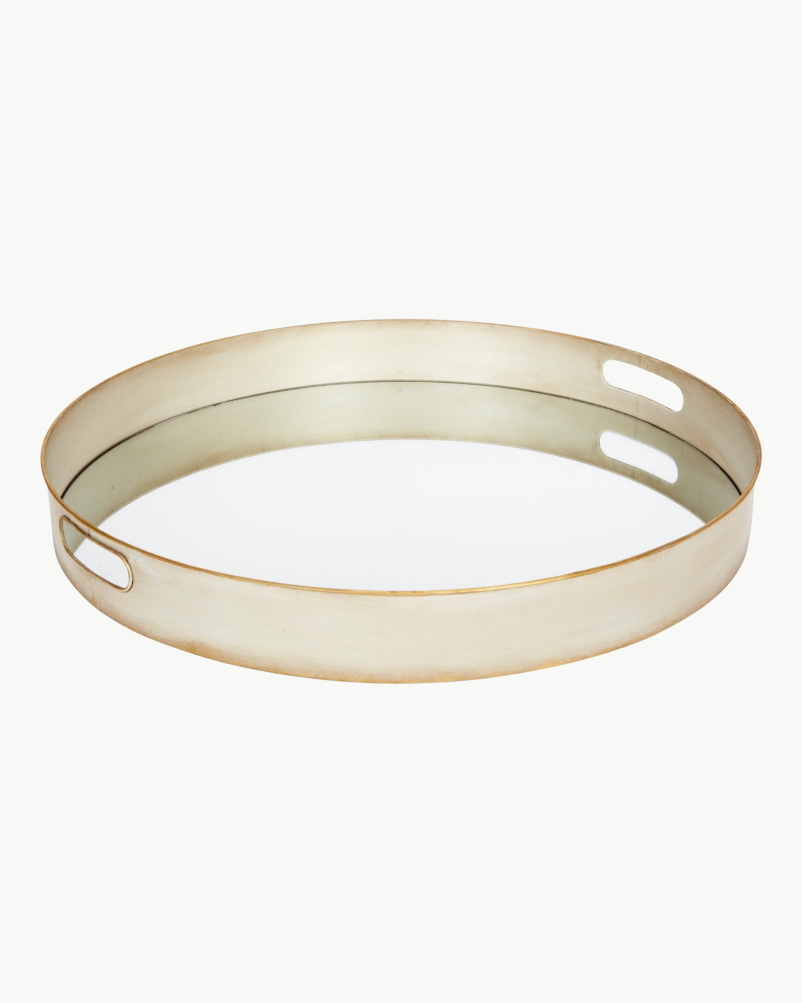 Luna Grey Washed Metal Tray