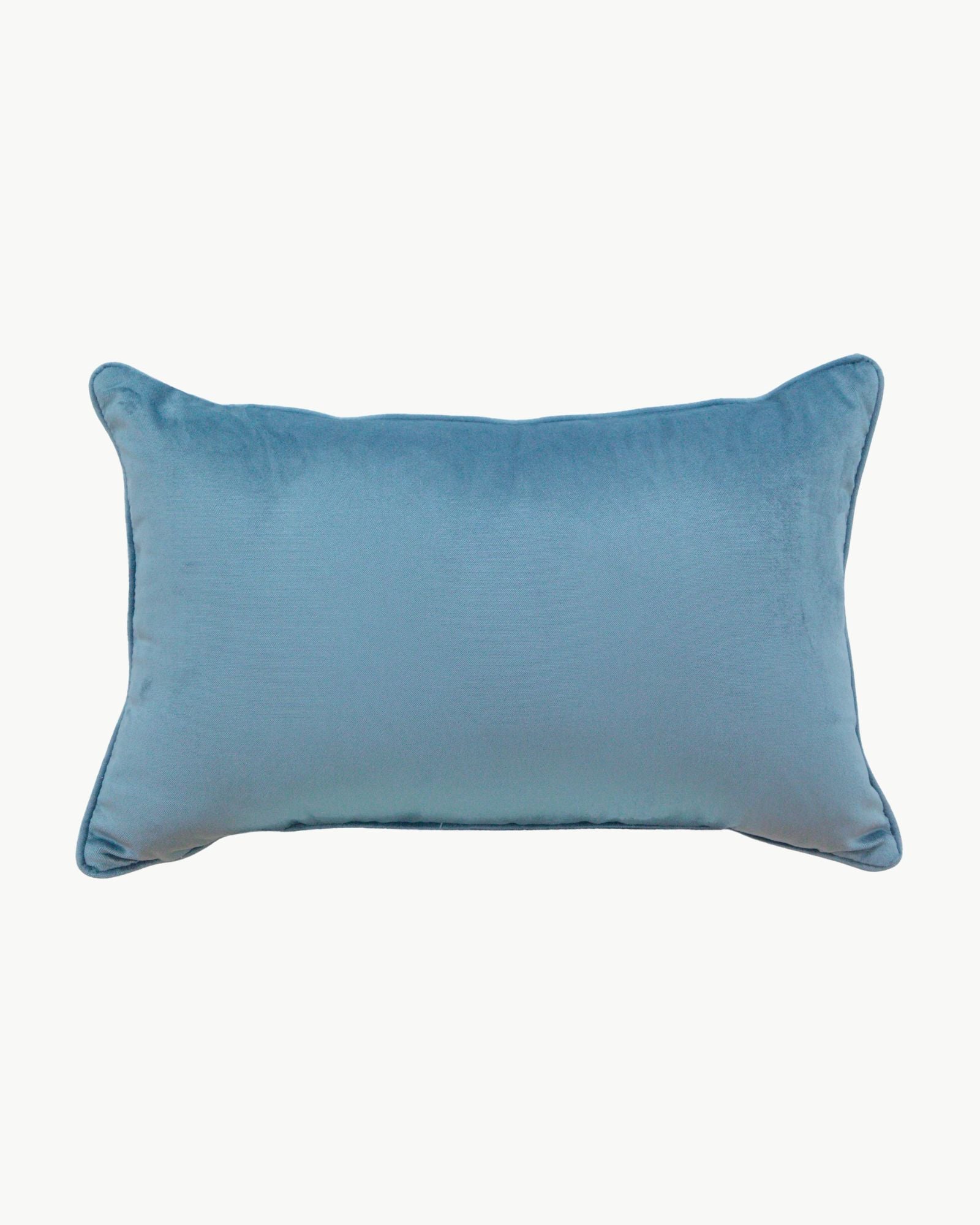 Milwood Moody Blue Velvet Lumbar Pillow