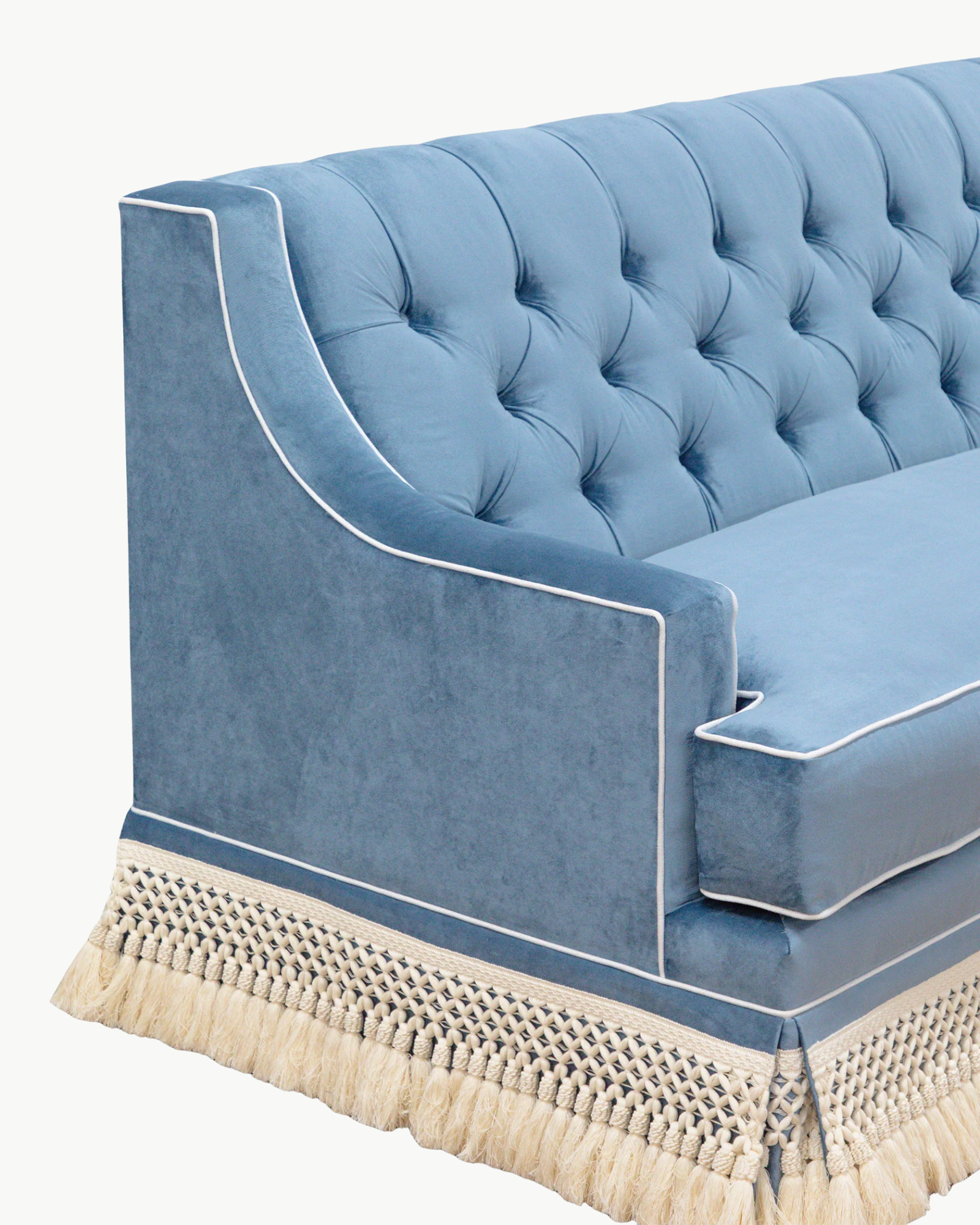 Monroe Tassel Sofa 84"