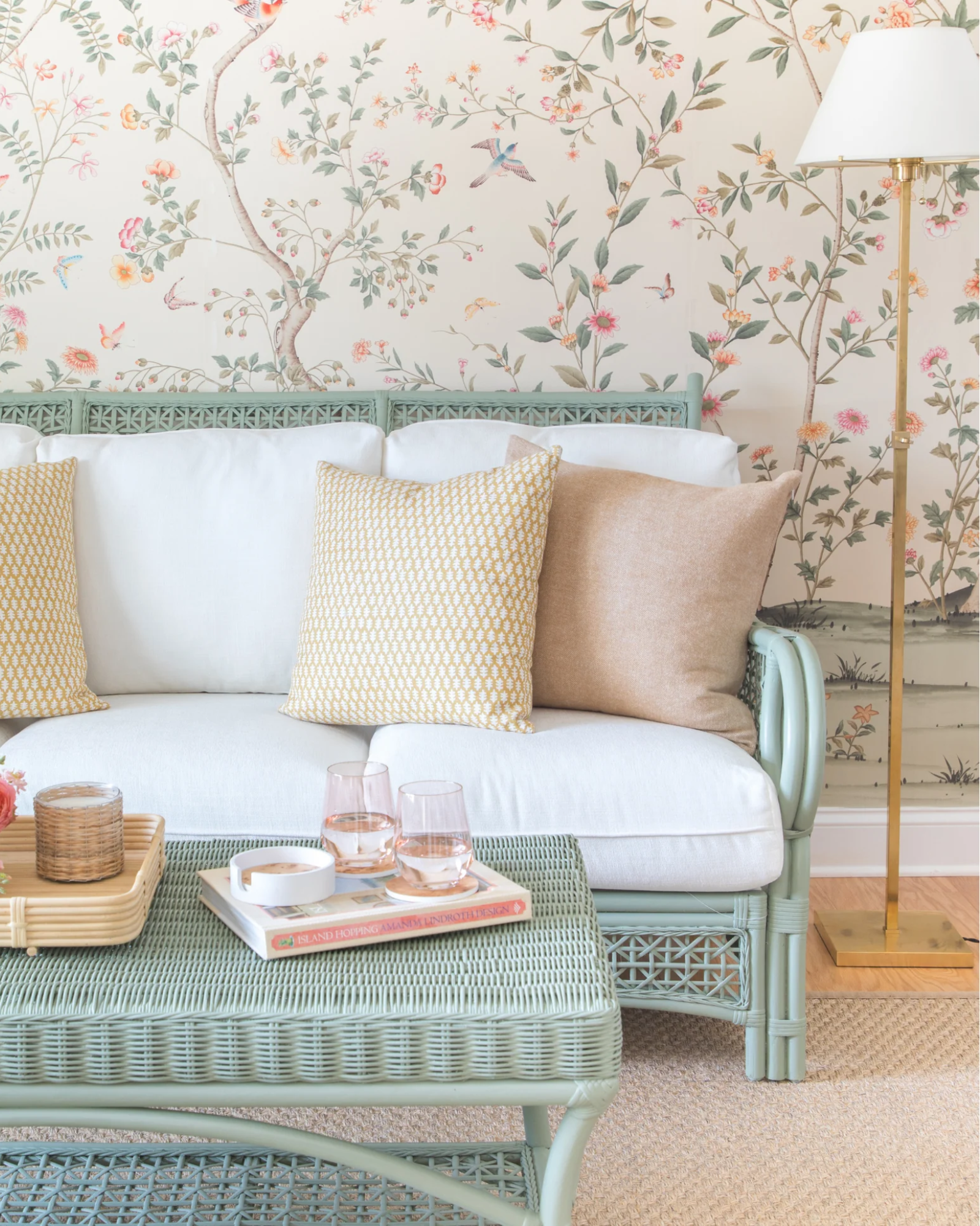 Nantucket Rattan Coffee Table