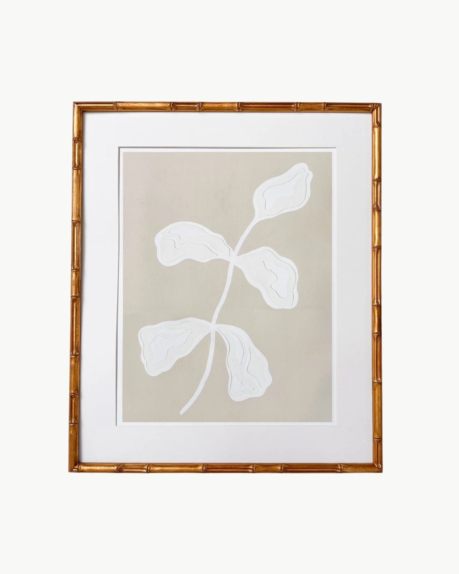 Neutral Olive Branch Print by Kendal Blanchard Art