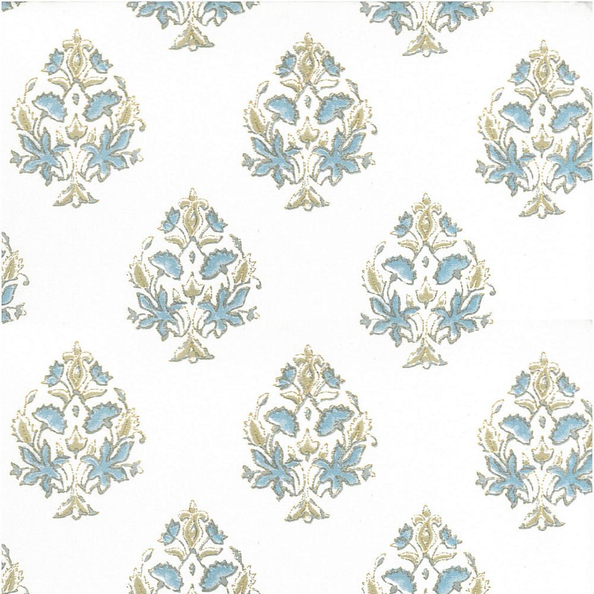 Performance Rajah Blue - Fabric by the Yard