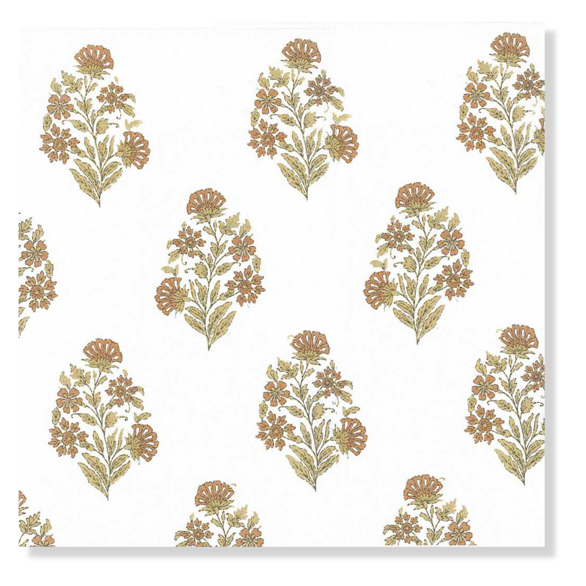 Performance Priya Flower Clay - Fabric by the Yard