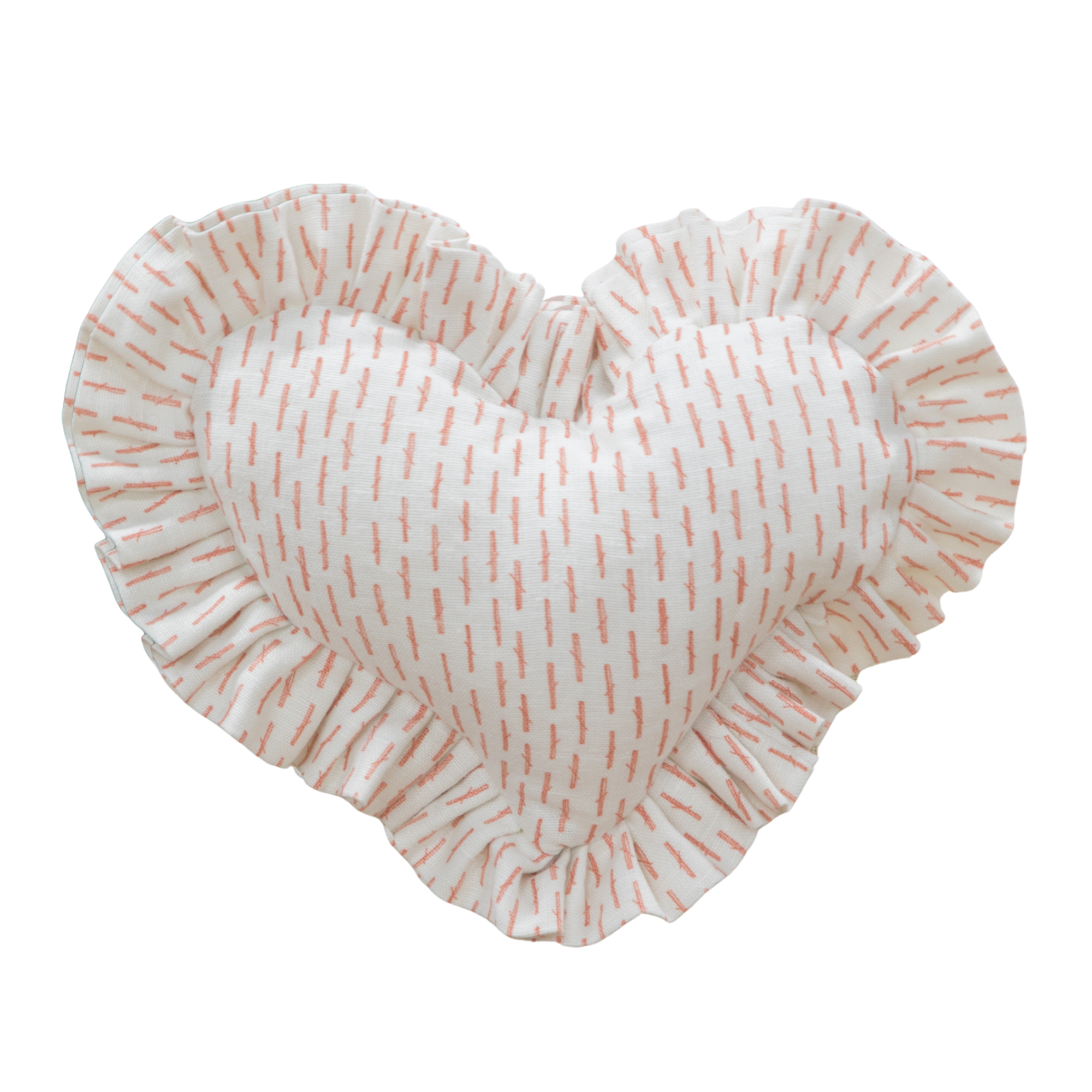 Heart Ruffle Pillow II