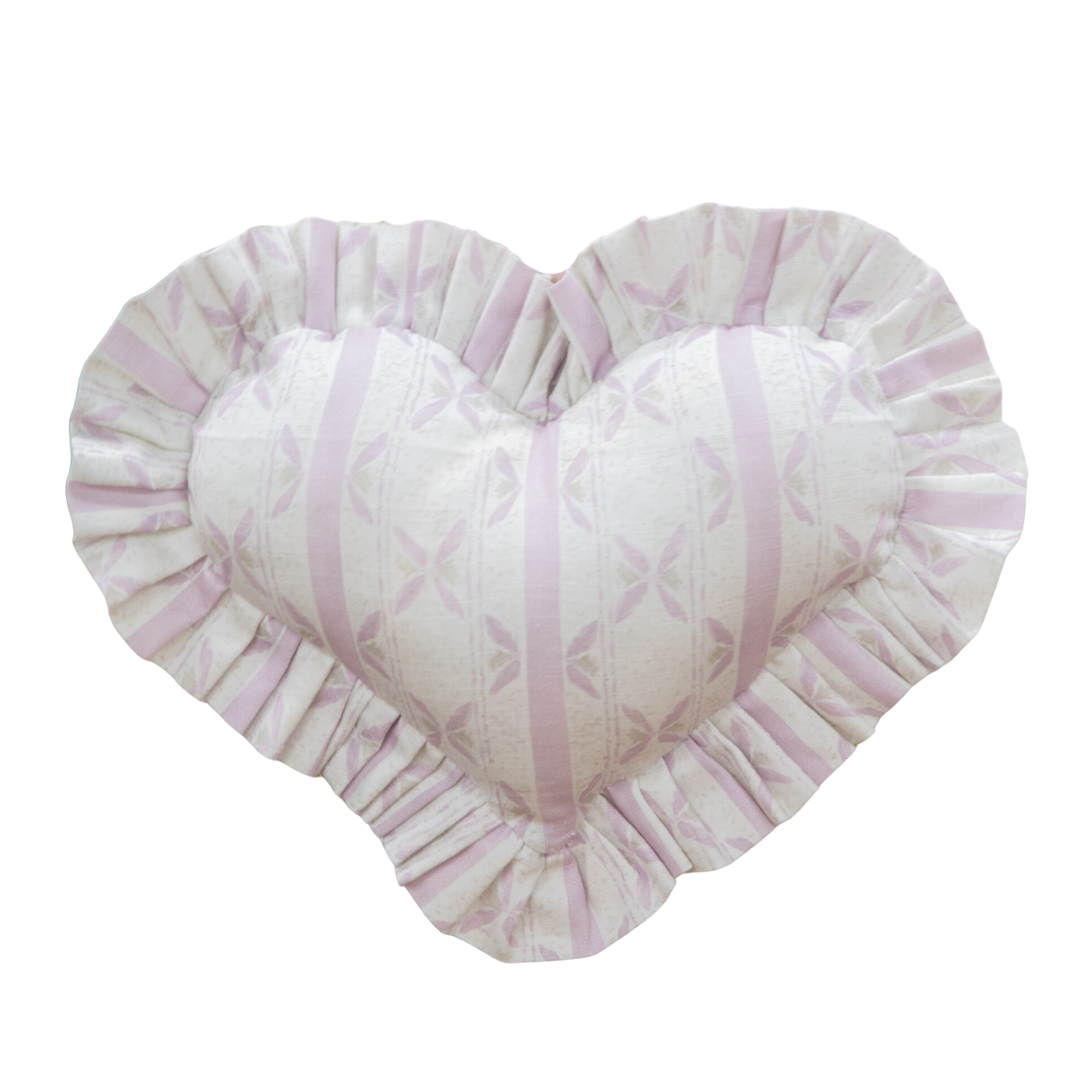 Heart Ruffle Pillow III