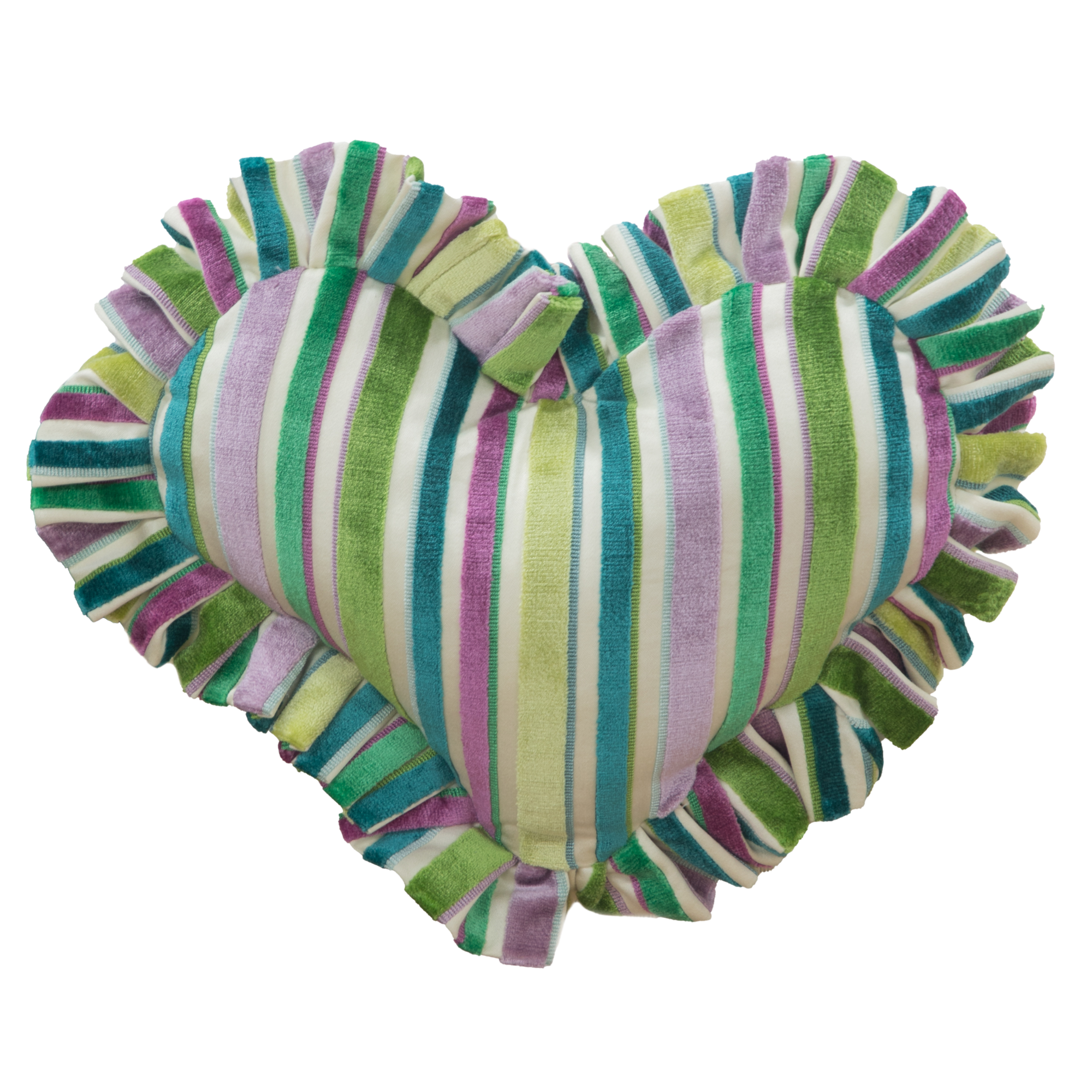 Heart Ruffle Pillow XI