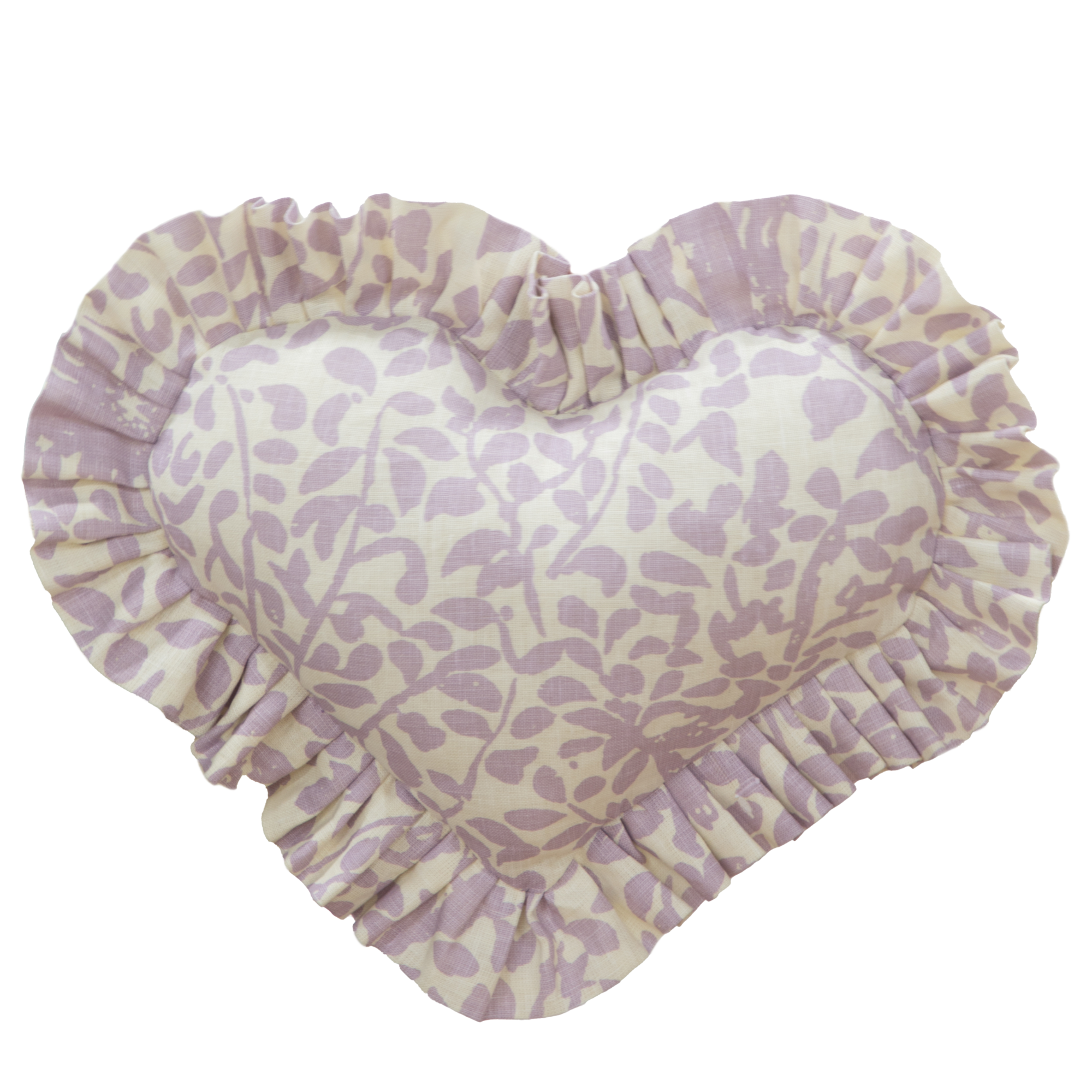 Heart Ruffle Pillow IV